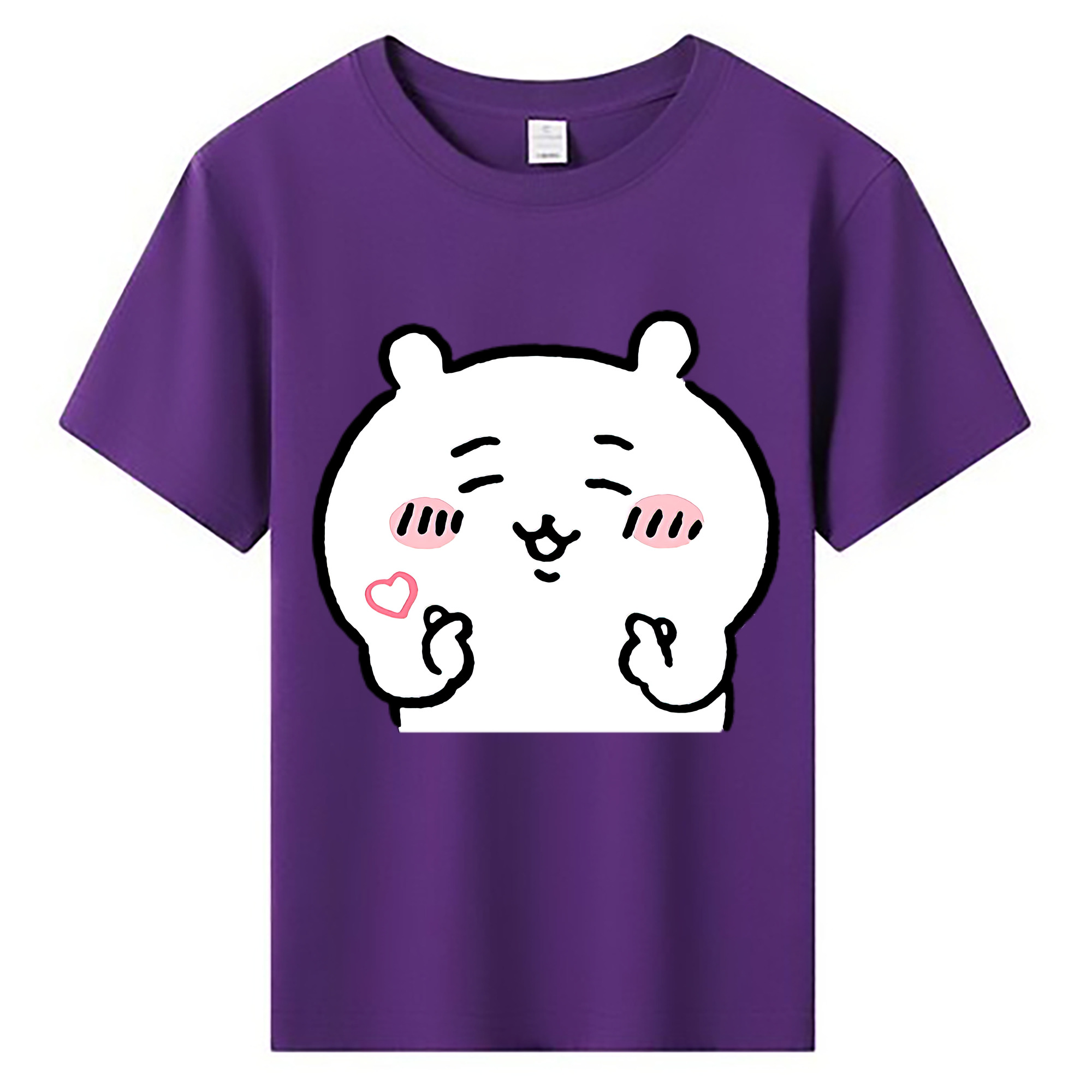 （画像用） ちいかわ ちいかわ Chii-kawa chiikawa 綿100％キッズTシャツ（フロントプリント）