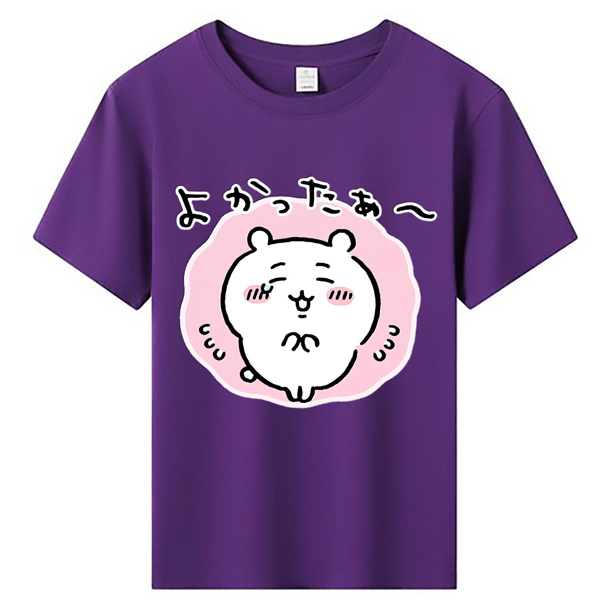 （画像用） ちいかわ ちいかわ Chii-kawa chiikawa 綿100％キッズTシャツ（フロントプリント）