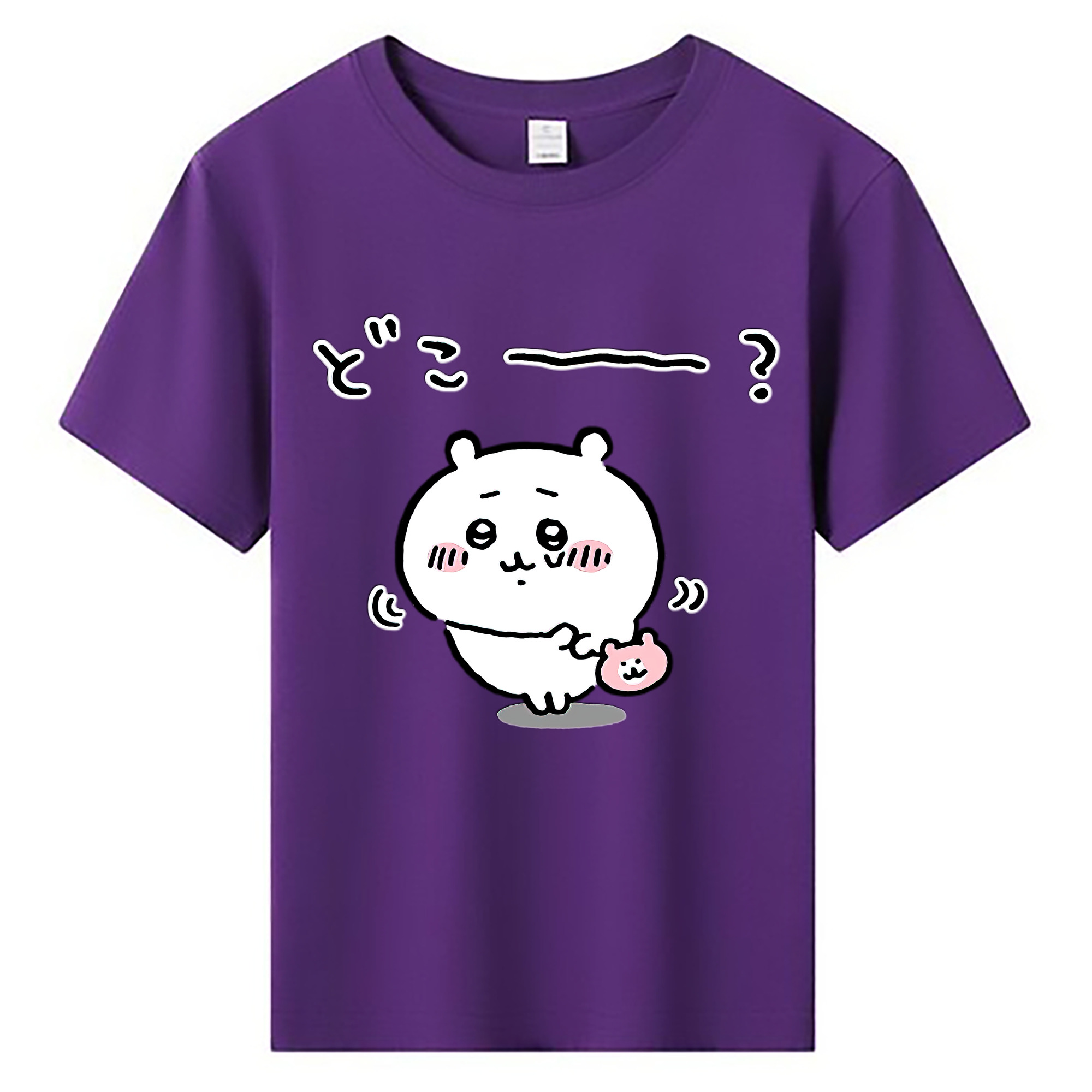 （画像用） ちいかわ ちいかわ Chii-kawa chiikawa 綿100％キッズTシャツ（フロントプリント）