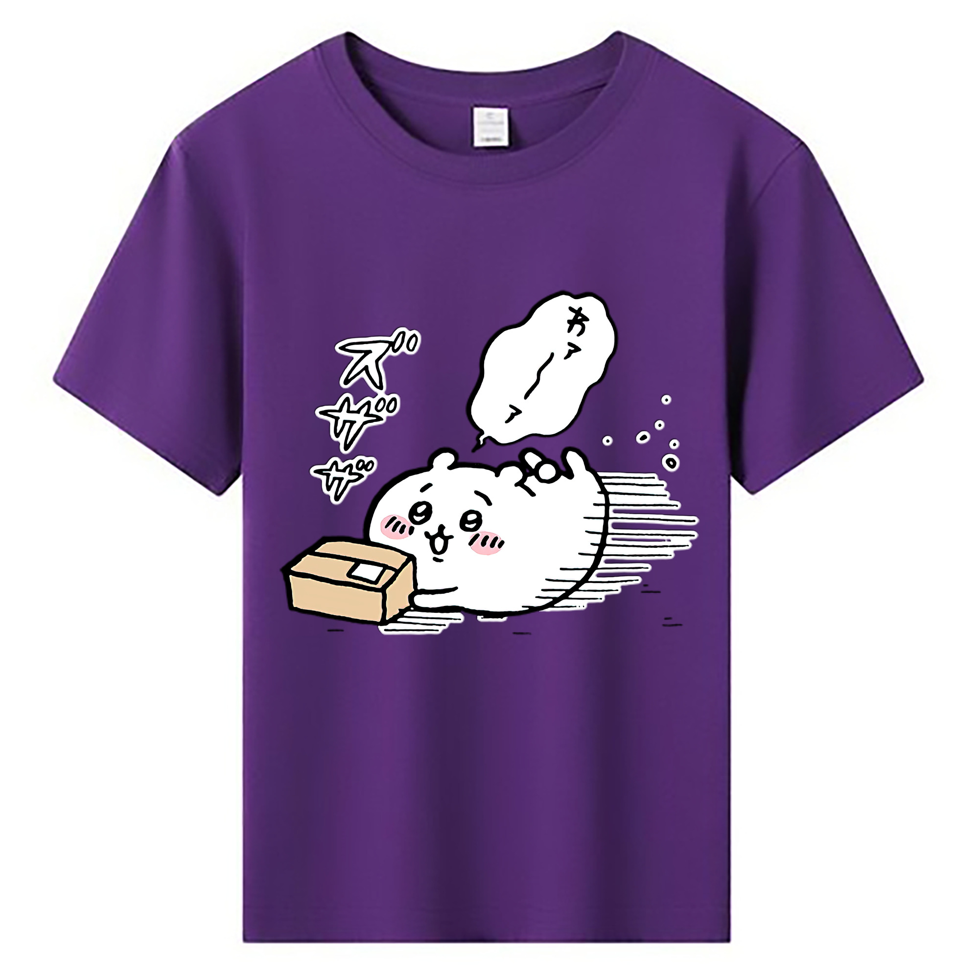 （画像用） ちいかわ ちいかわ Chii-kawa chiikawa 綿100％キッズTシャツ（フロントプリント）