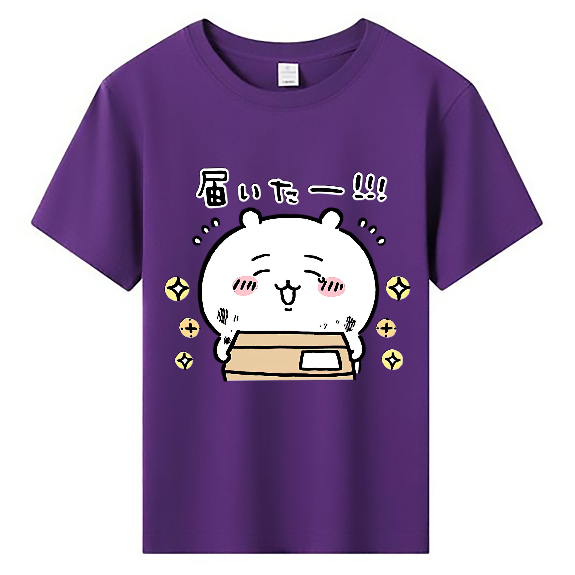 （画像用） ちいかわ ちいかわ Chii-kawa chiikawa 綿100％キッズTシャツ（フロントプリント）