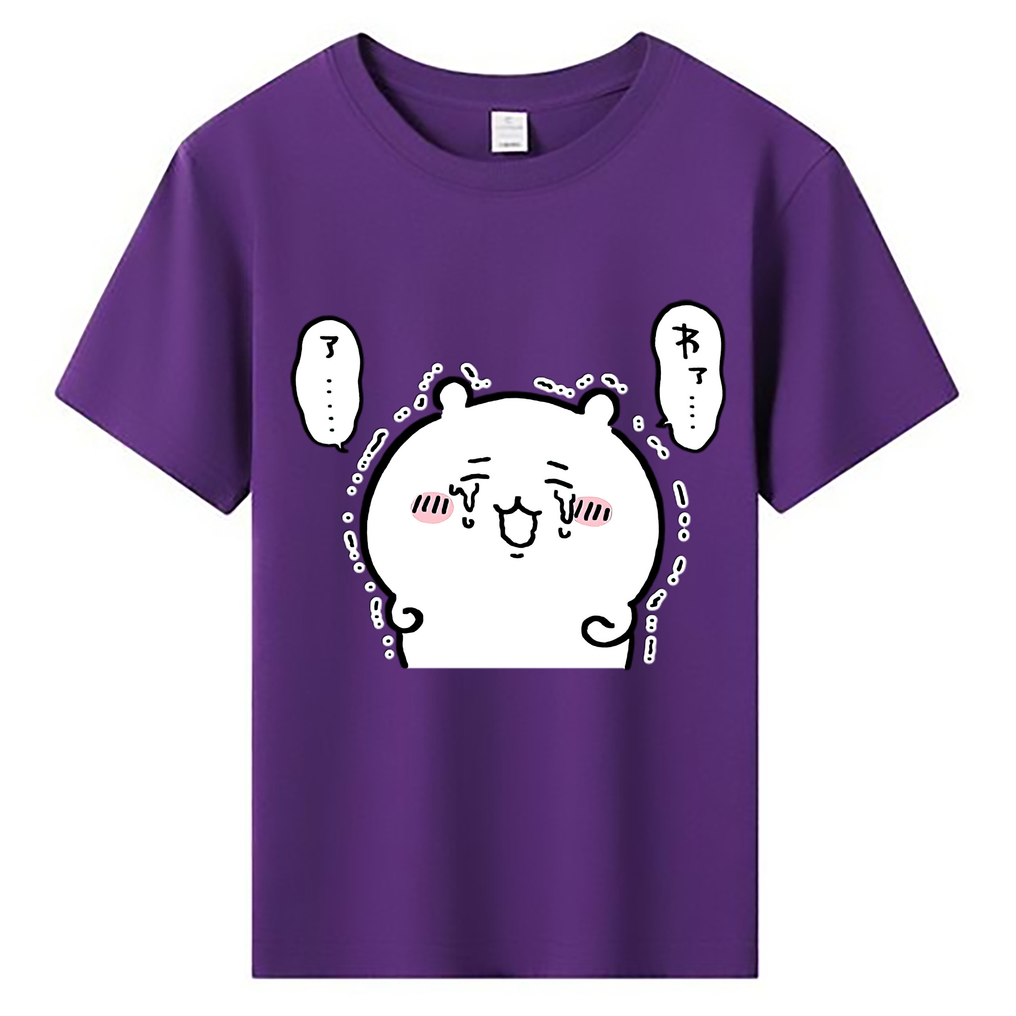 （画像用） ちいかわ ちいかわ Chii-kawa chiikawa 綿100％キッズTシャツ（フロントプリント）