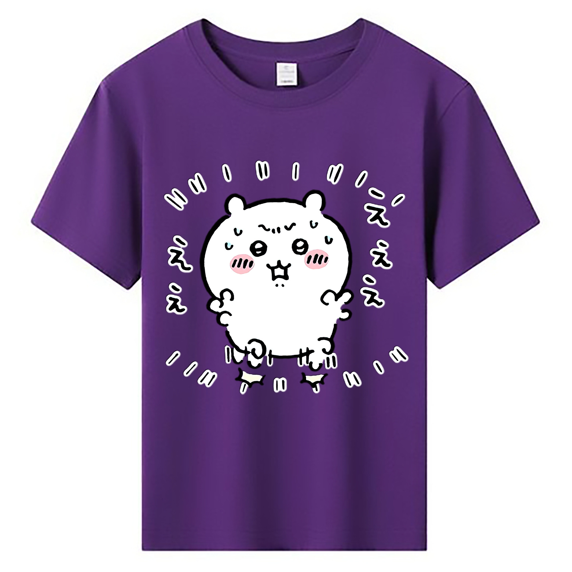（画像用） ちいかわ ちいかわ Chii-kawa chiikawa 綿100％キッズTシャツ（フロントプリント）