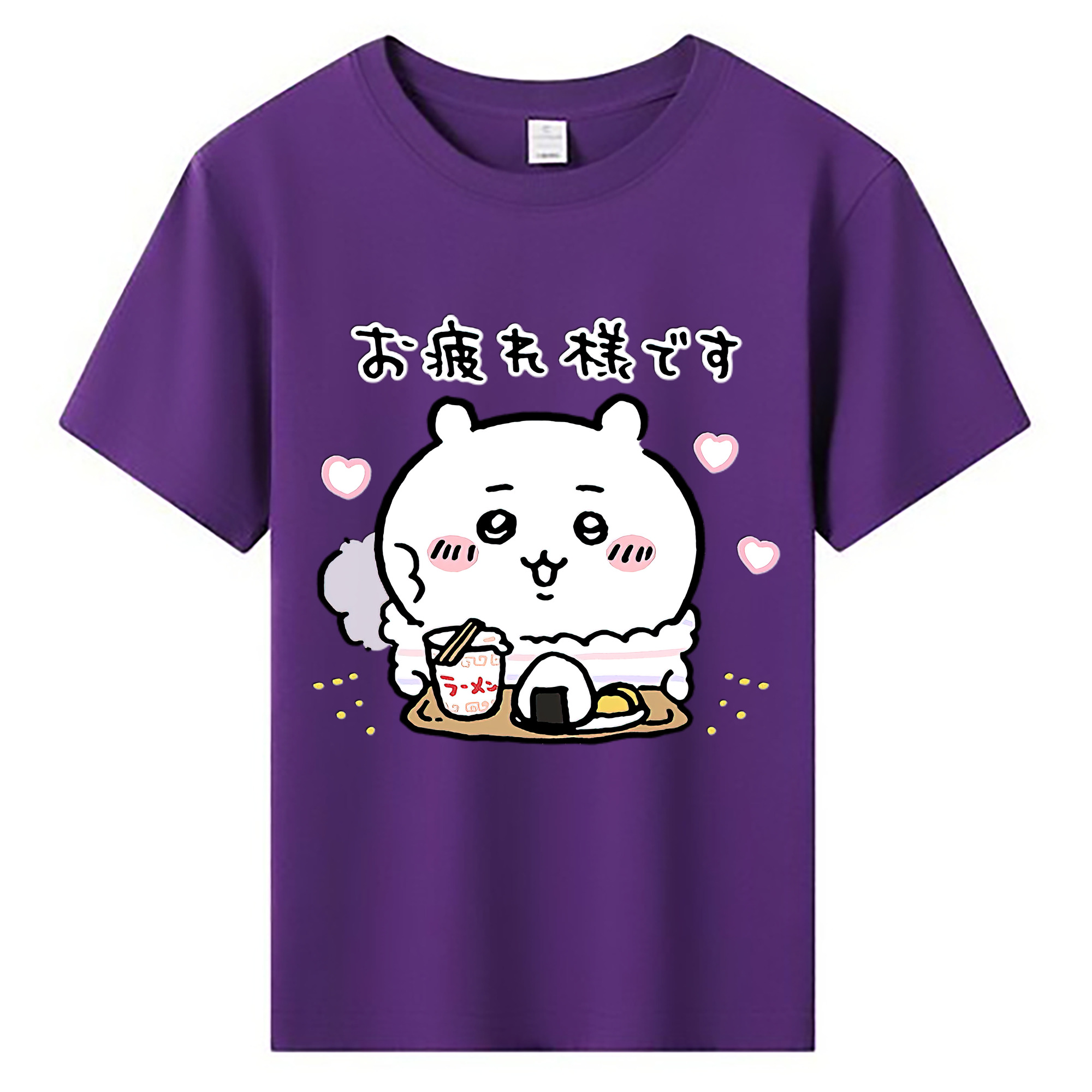 （画像用） ちいかわ ちいかわ Chii-kawa chiikawa 綿100％キッズTシャツ（フロントプリント）