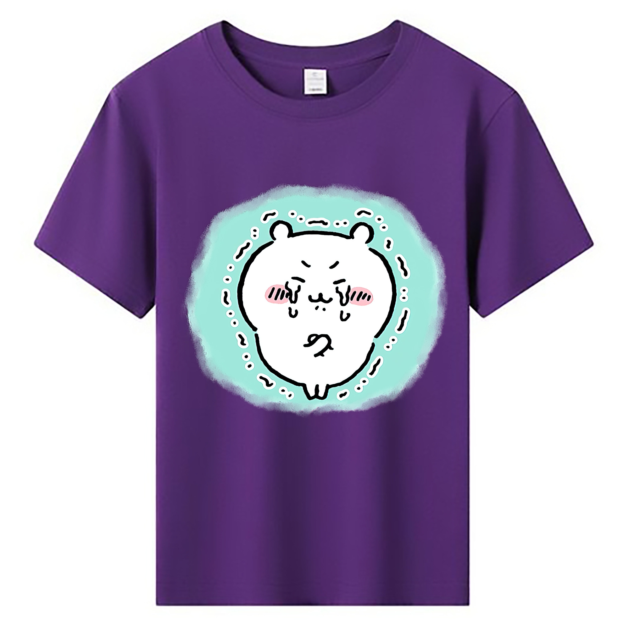 （画像用） ちいかわ ちいかわ Chii-kawa chiikawa 綿100％キッズTシャツ（フロントプリント）