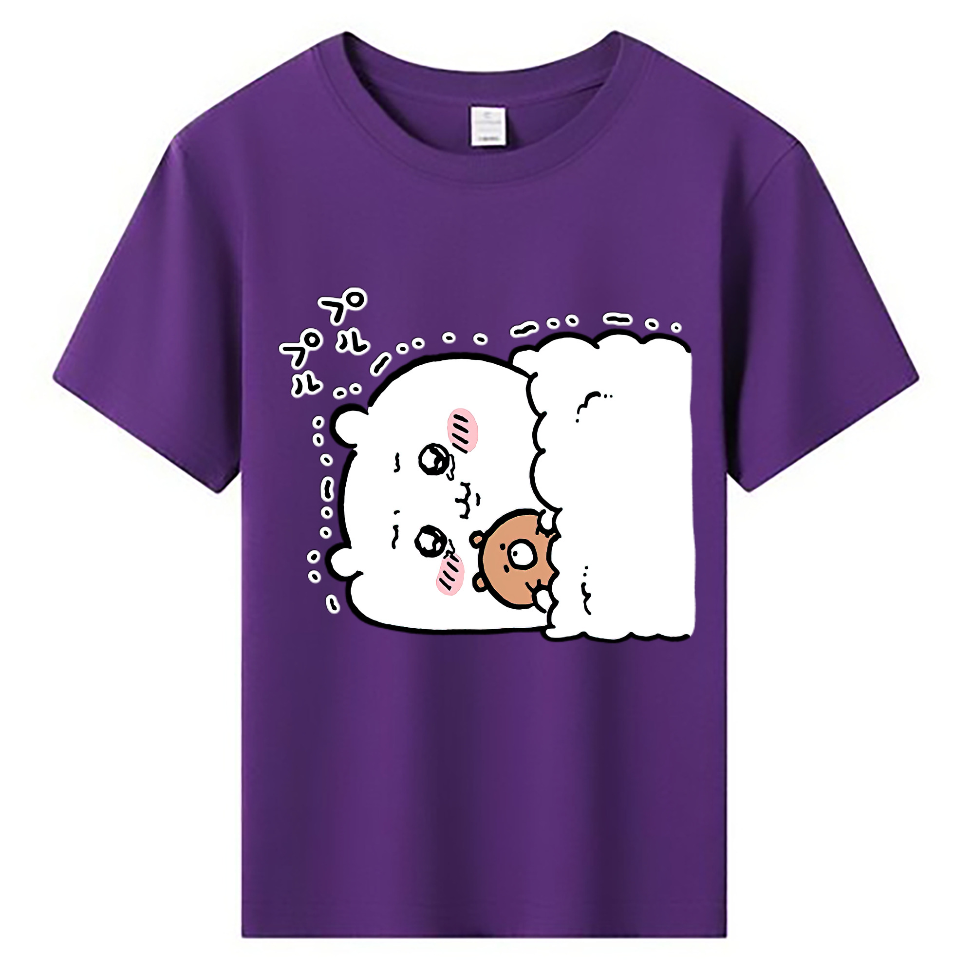 （画像用） ちいかわ ちいかわ Chii-kawa chiikawa 綿100％キッズTシャツ（フロントプリント）