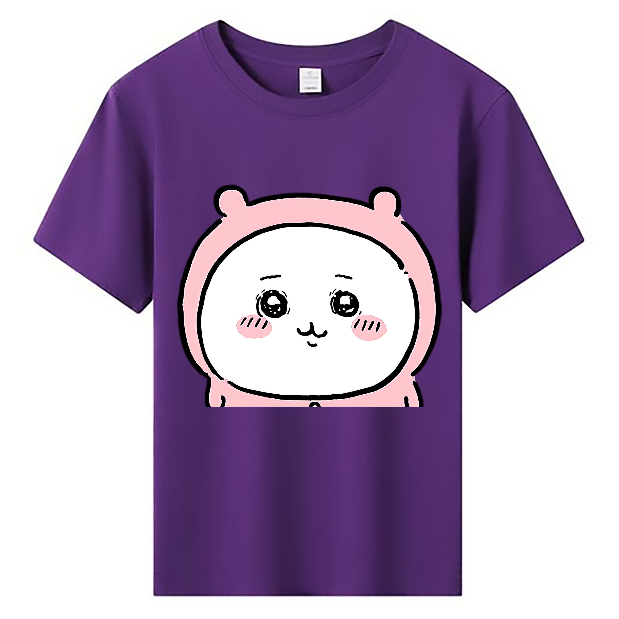 （画像用） ちいかわ ちいかわ Chii-kawa chiikawa 綿100％キッズTシャツ（フロントプリント）