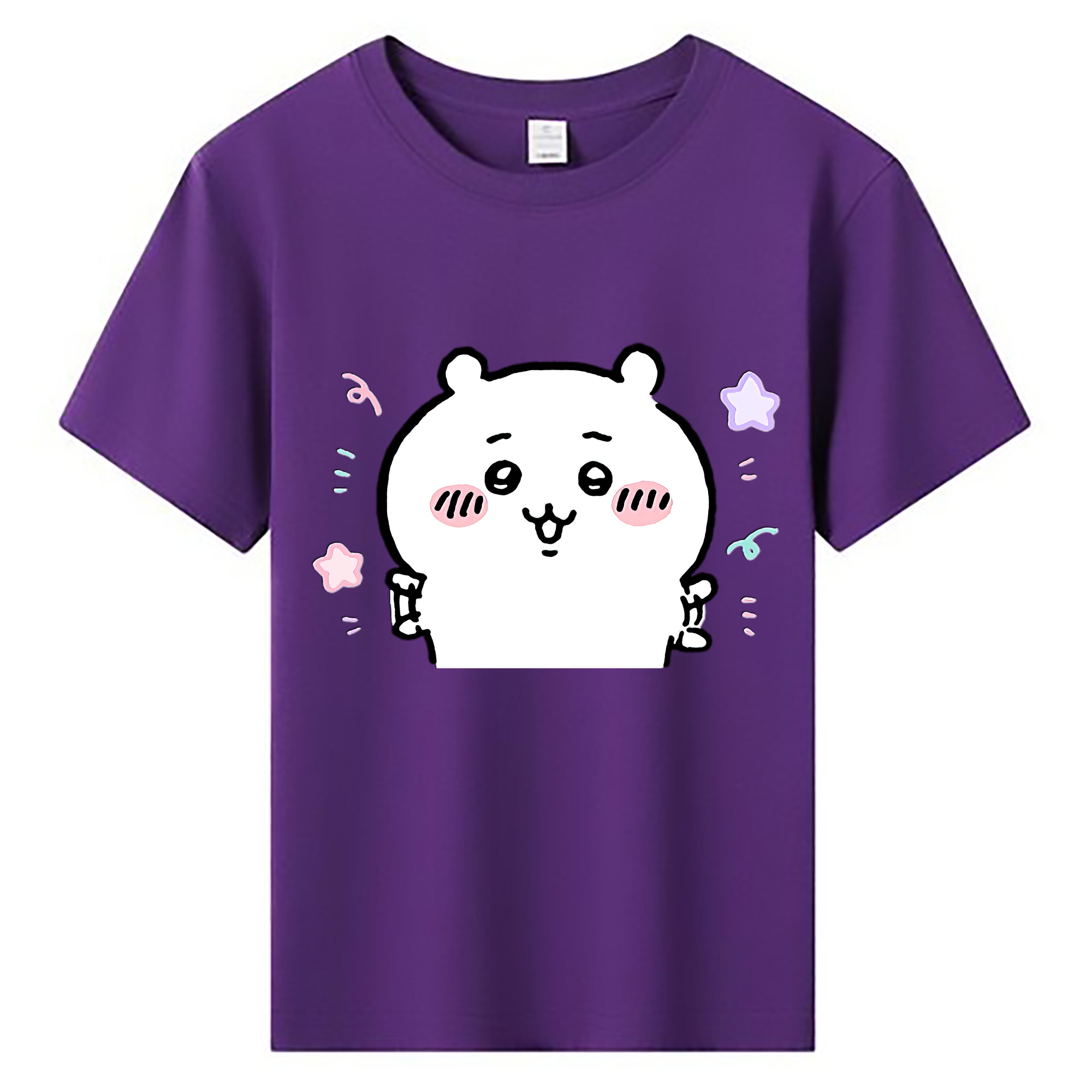 （画像用） ちいかわ ちいかわ Chii-kawa chiikawa 綿100％キッズTシャツ（フロントプリント）