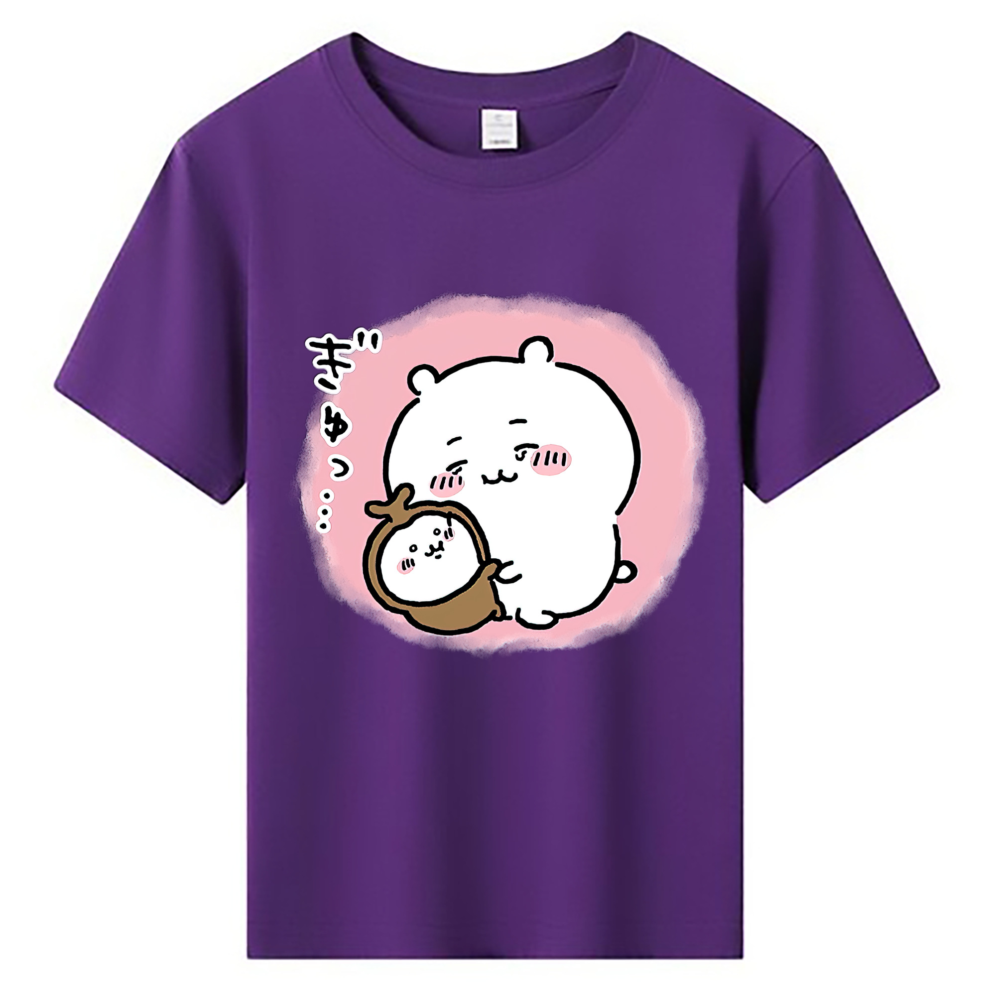 （画像用） ちいかわ ちいかわ Chii-kawa chiikawa 綿100％キッズTシャツ（フロントプリント）