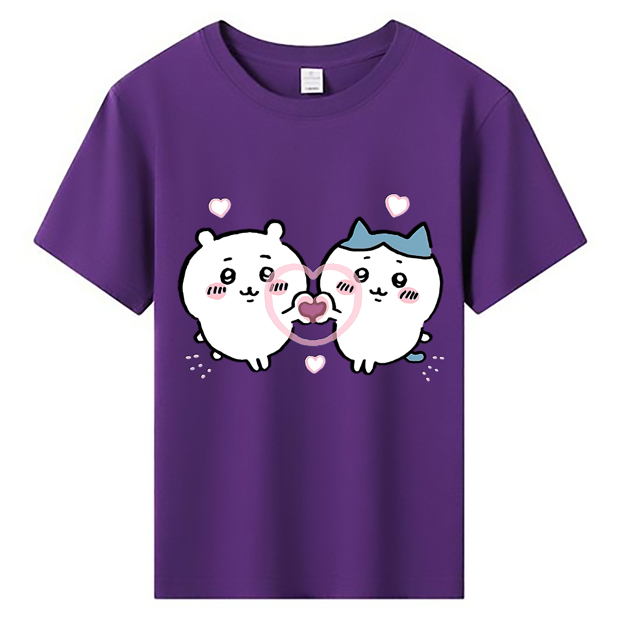 （画像用） ちいかわ ちいかわ Chii-kawa chiikawa 綿100％キッズTシャツ（フロントプリント）