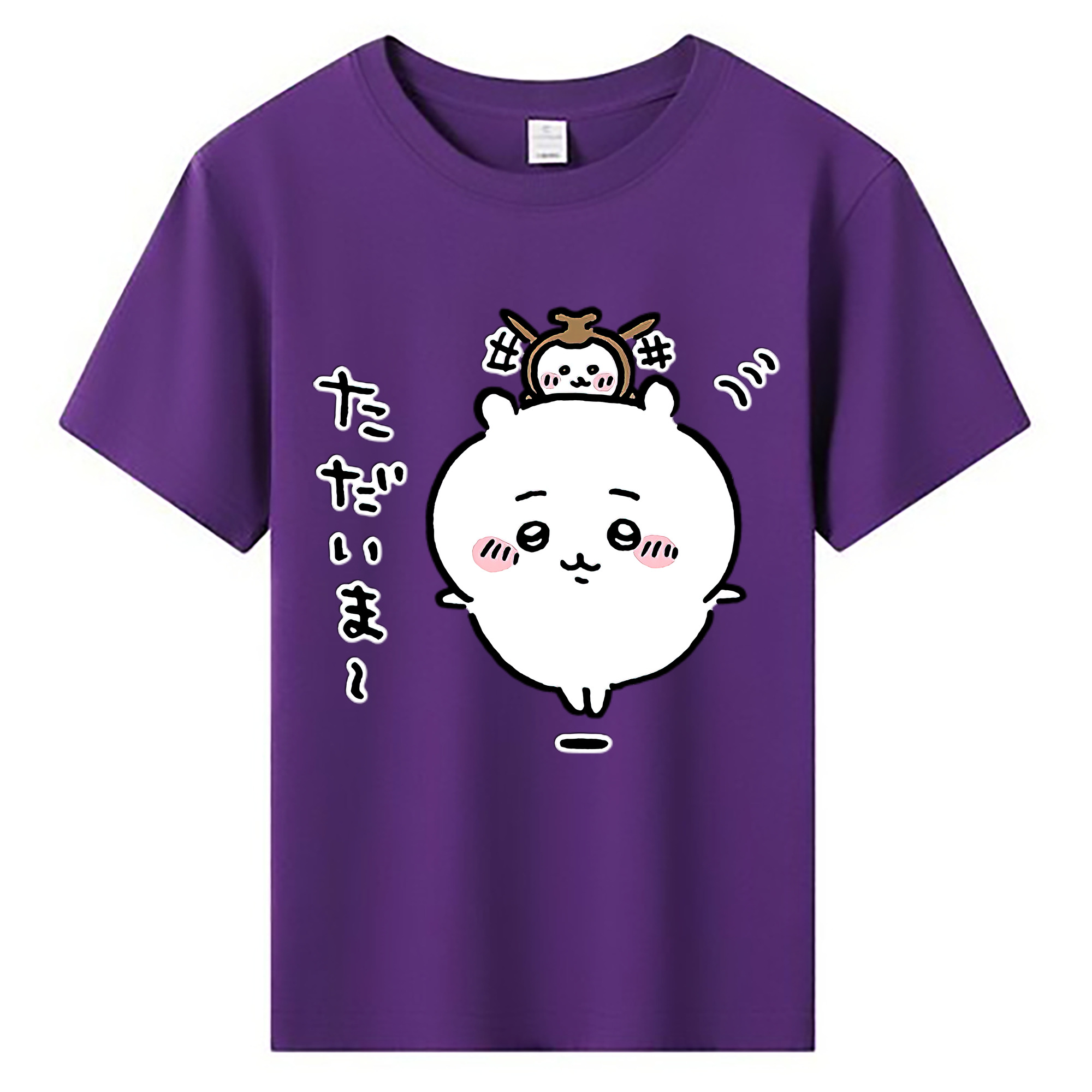 （画像用） ちいかわ ちいかわ Chii-kawa chiikawa 綿100％キッズTシャツ（フロントプリント）
