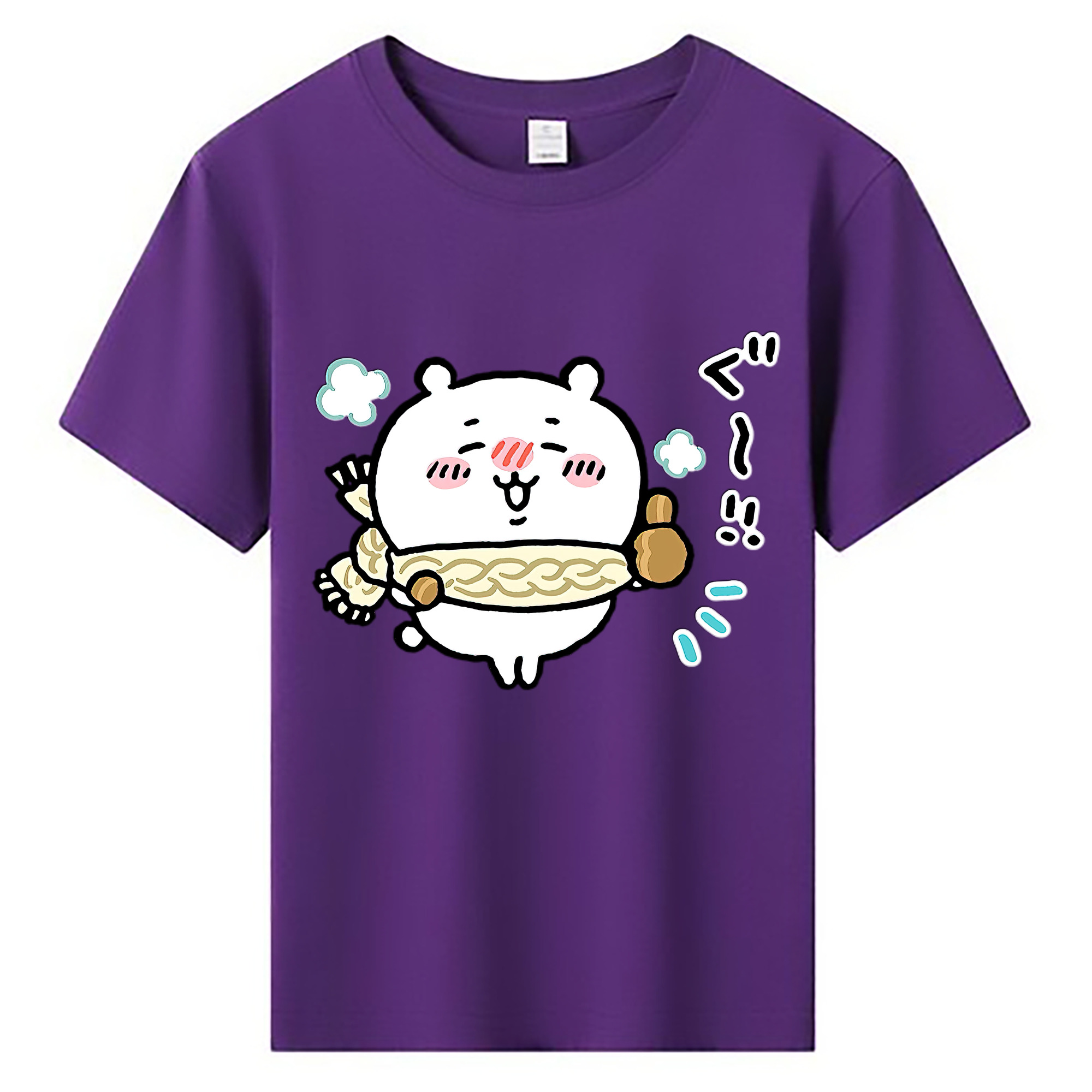 （画像用） ちいかわ ちいかわ Chii-kawa chiikawa 綿100％キッズTシャツ（フロントプリント）