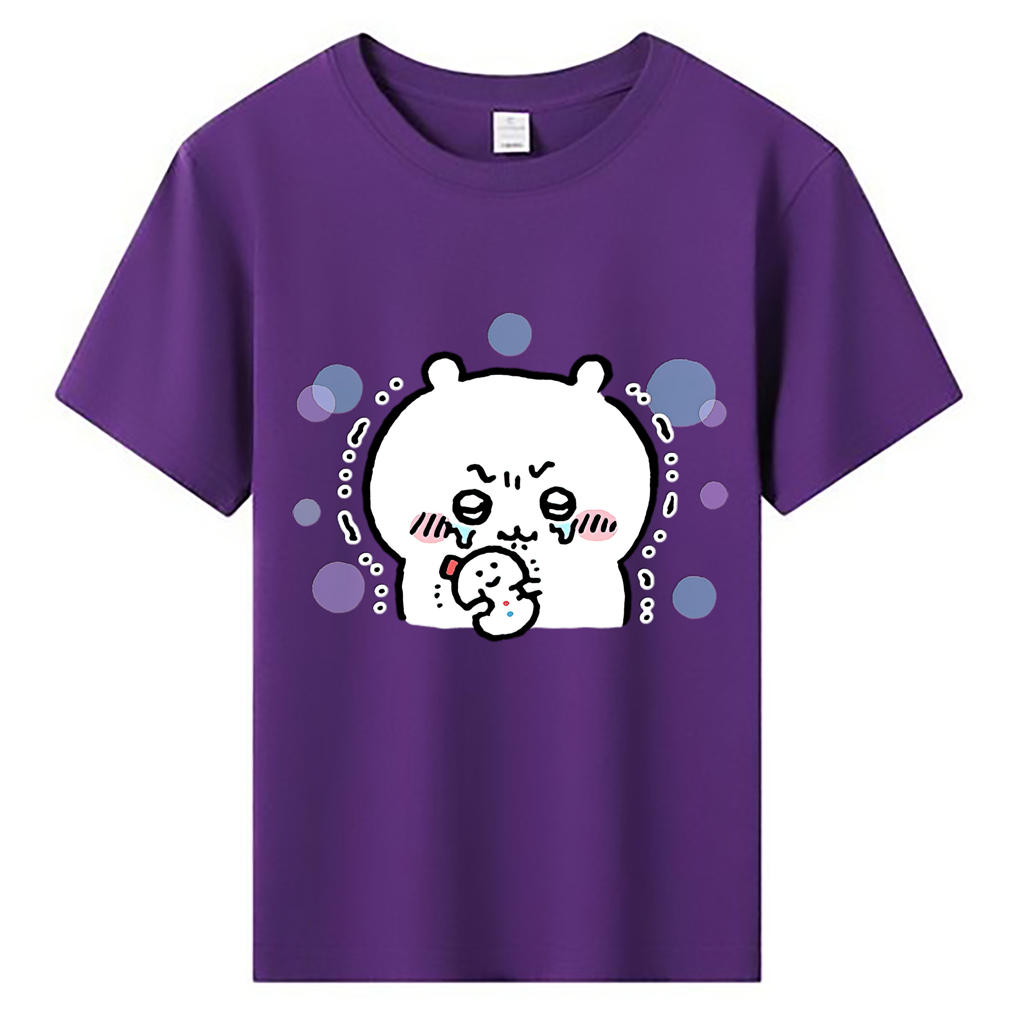 （画像用） ちいかわ ちいかわ Chii-kawa chiikawa 綿100％キッズTシャツ（フロントプリント）