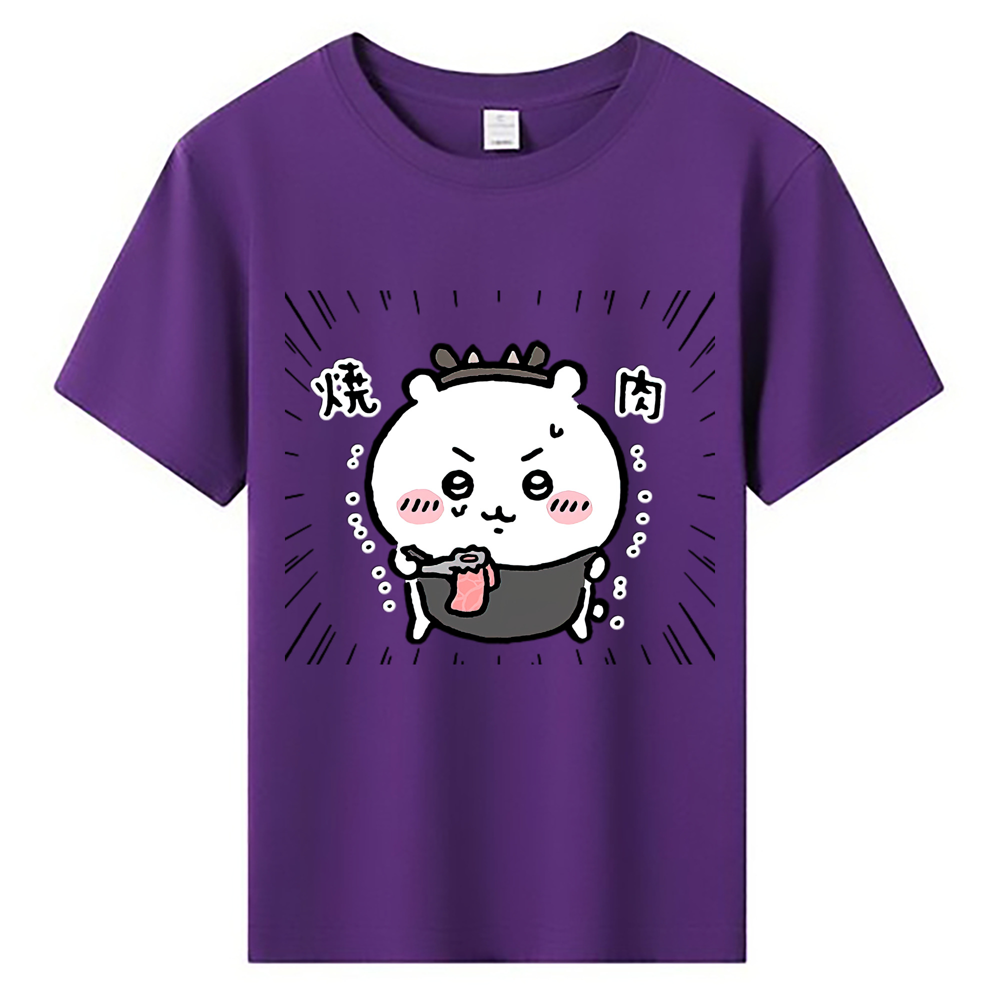 （画像用） ちいかわ ちいかわ Chii-kawa chiikawa 綿100％キッズTシャツ（フロントプリント）