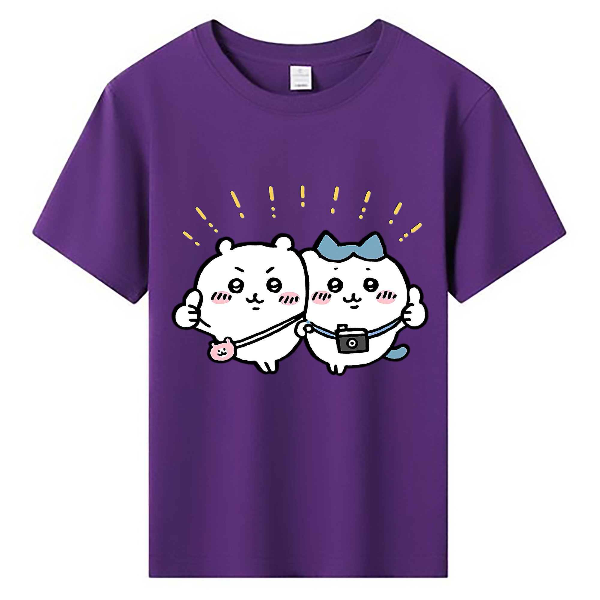 （画像用） ちいかわ ちいかわ Chii-kawa chiikawa 綿100％キッズTシャツ（フロントプリント）