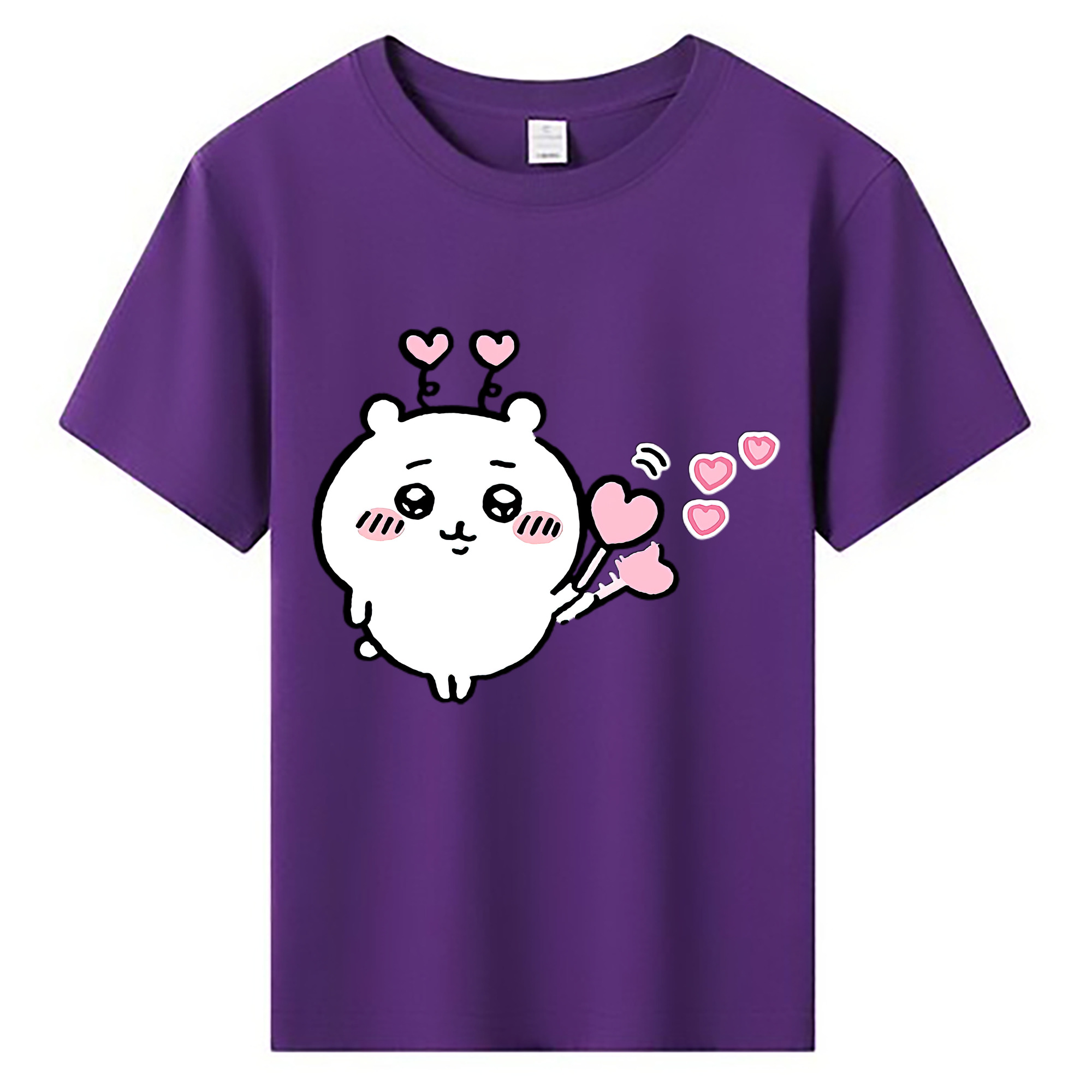 （画像用） ちいかわ ちいかわ Chii-kawa chiikawa 綿100％キッズTシャツ（フロントプリント）