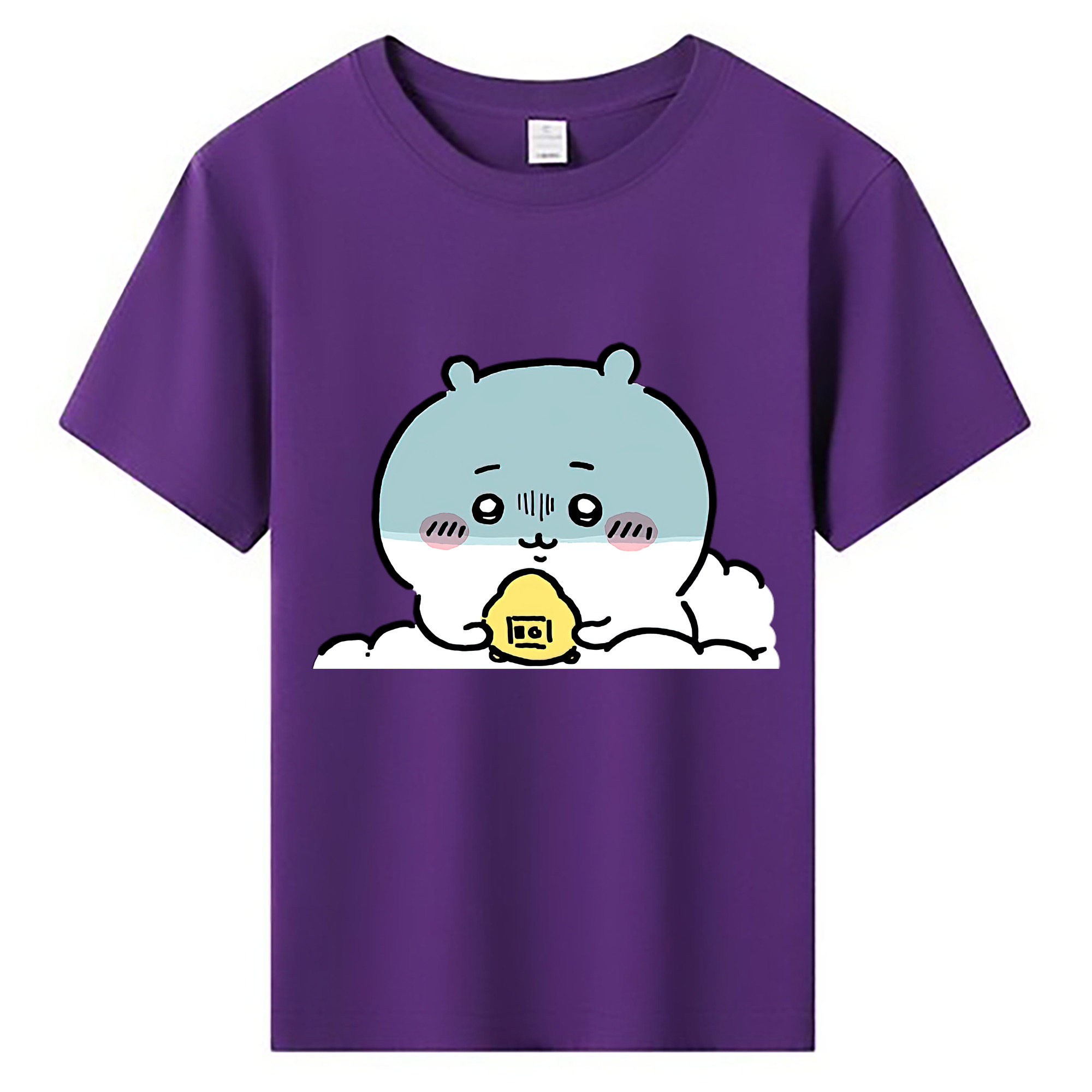 （画像用） ちいかわ ちいかわ Chii-kawa chiikawa 綿100％キッズTシャツ（フロントプリント）