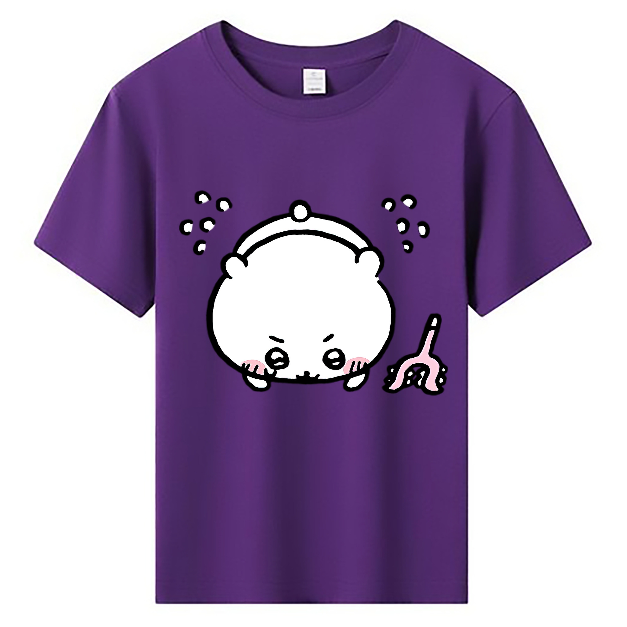 （画像用） ちいかわ ちいかわ Chii-kawa chiikawa 綿100％キッズTシャツ（フロントプリント）