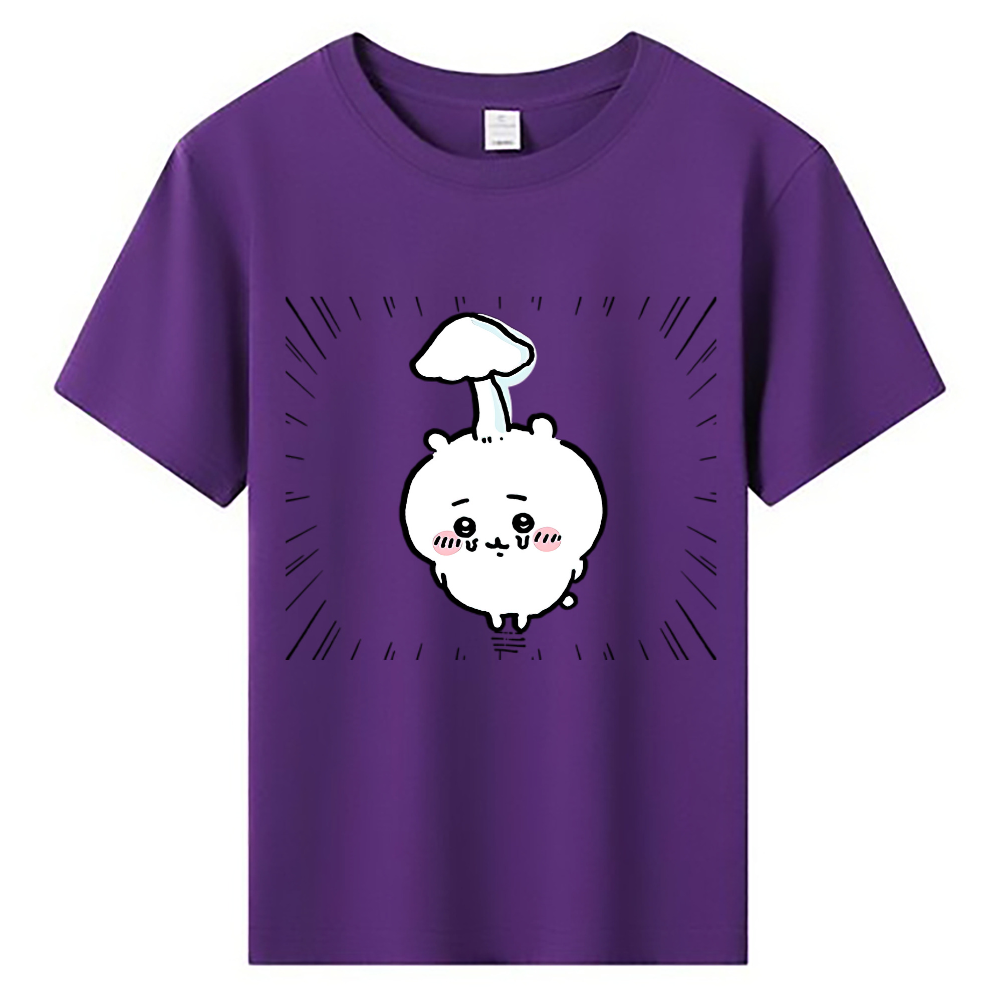 （画像用） ちいかわ ちいかわ Chii-kawa chiikawa 綿100％キッズTシャツ（フロントプリント）