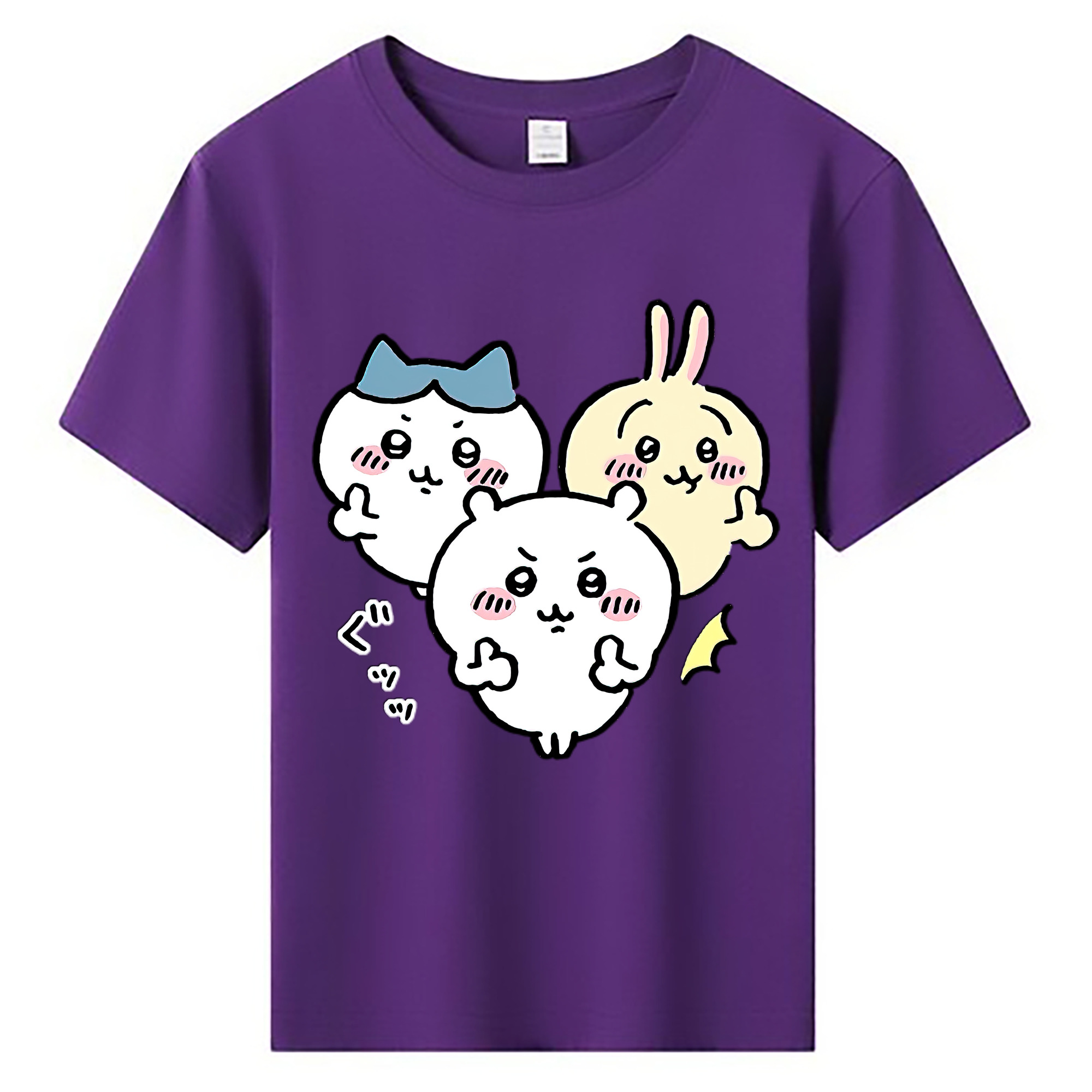 （画像用） ちいかわ うさぎ Chii-kawa usagi 綿100％キッズTシャツ（フロントプリント）
