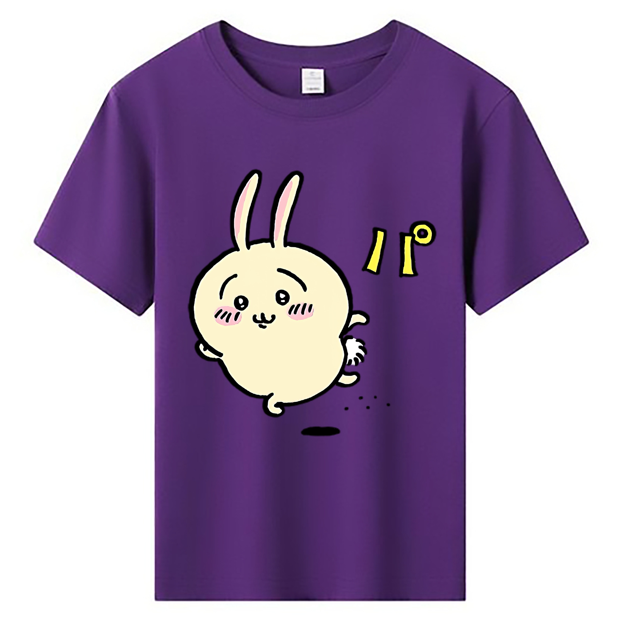 （画像用） ちいかわ うさぎ Chii-kawa usagi 綿100％キッズTシャツ（フロントプリント）