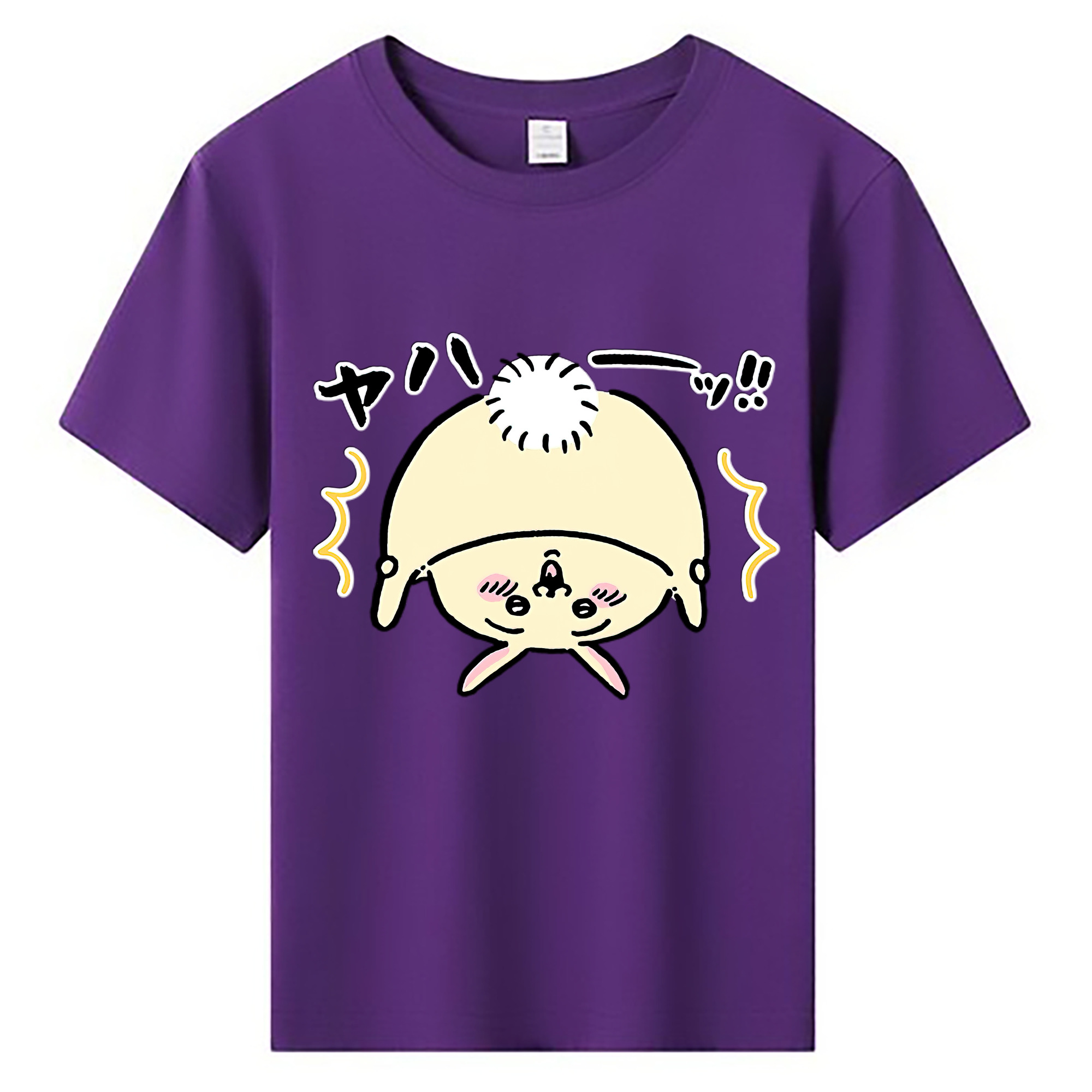 （画像用） ちいかわ うさぎ Chii-kawa usagi 綿100％キッズTシャツ（フロントプリント）