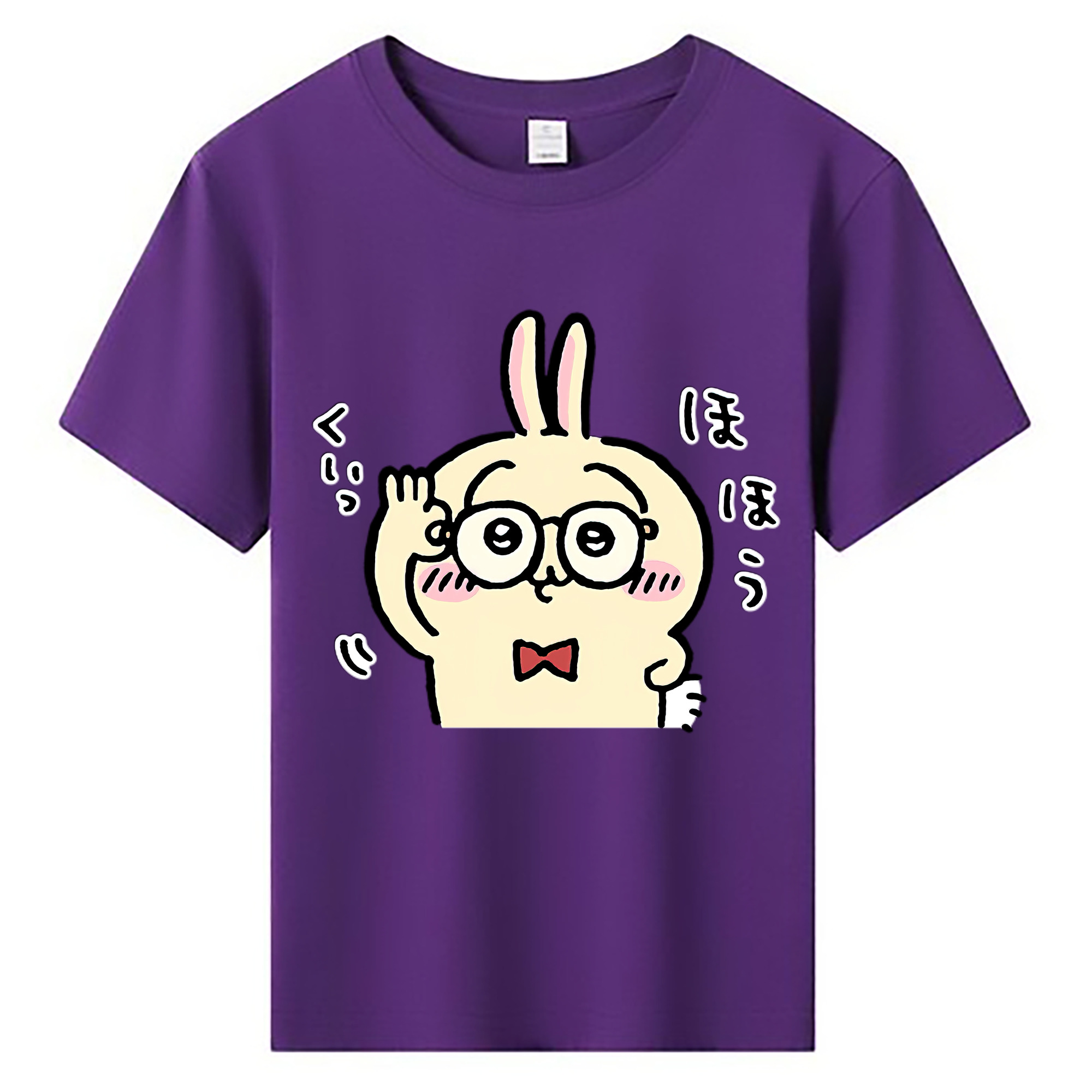（画像用） ちいかわ うさぎ Chii-kawa usagi 綿100％キッズTシャツ（フロントプリント）