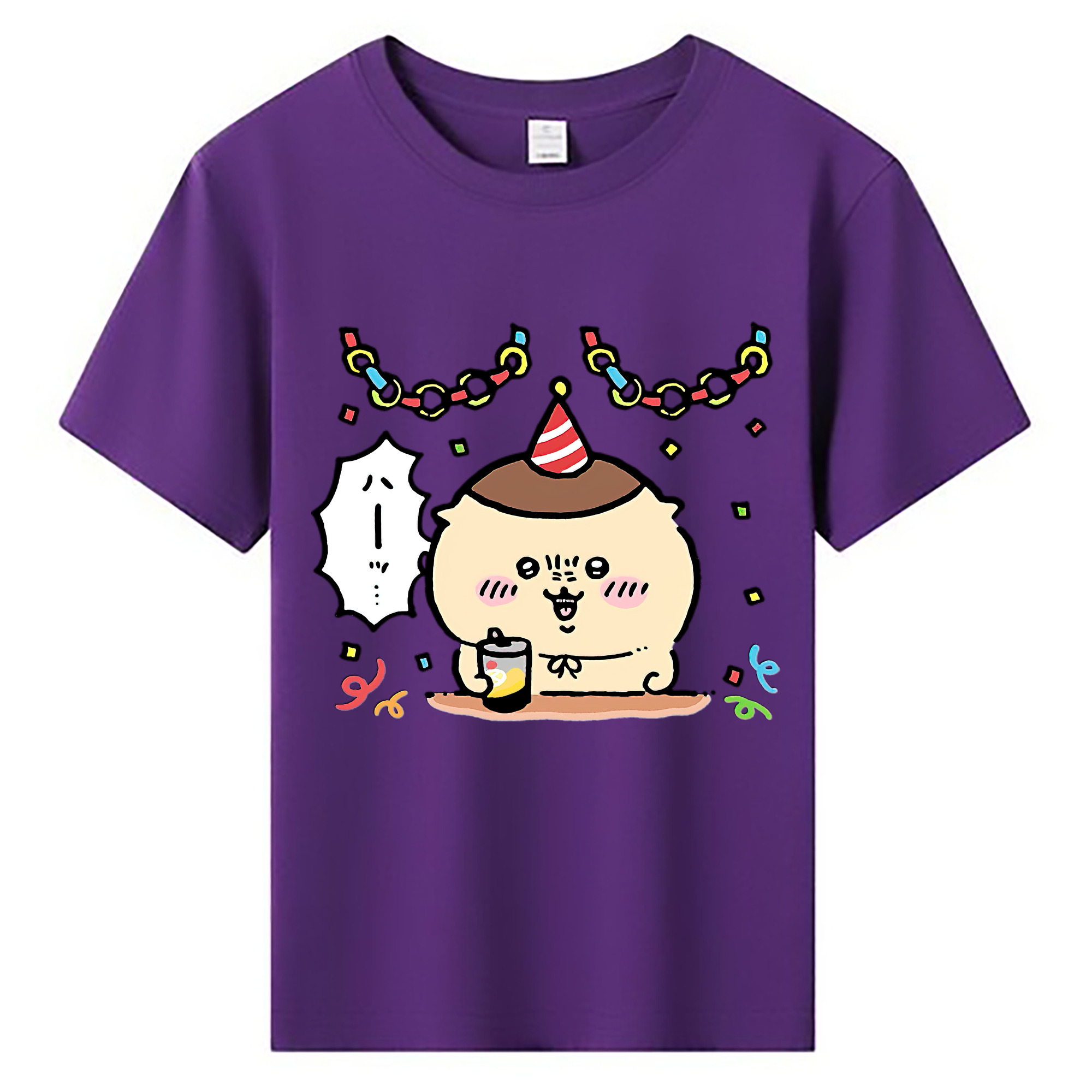 （画像用） ちいかわ くりまんじゅう Chii-kawa kuri manjū 綿100％キッズTシャツ（フロントプリント）