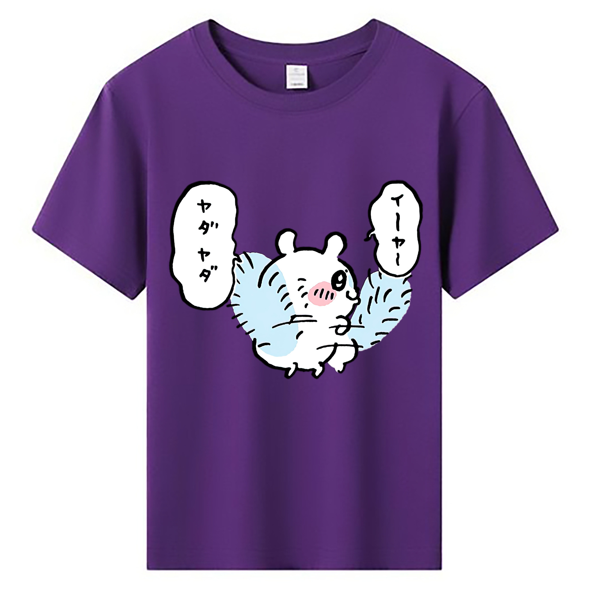 （画像用） ちいかわ モモンガ Chii-kawa Momonga 綿100％キッズTシャツ（フロントプリント）