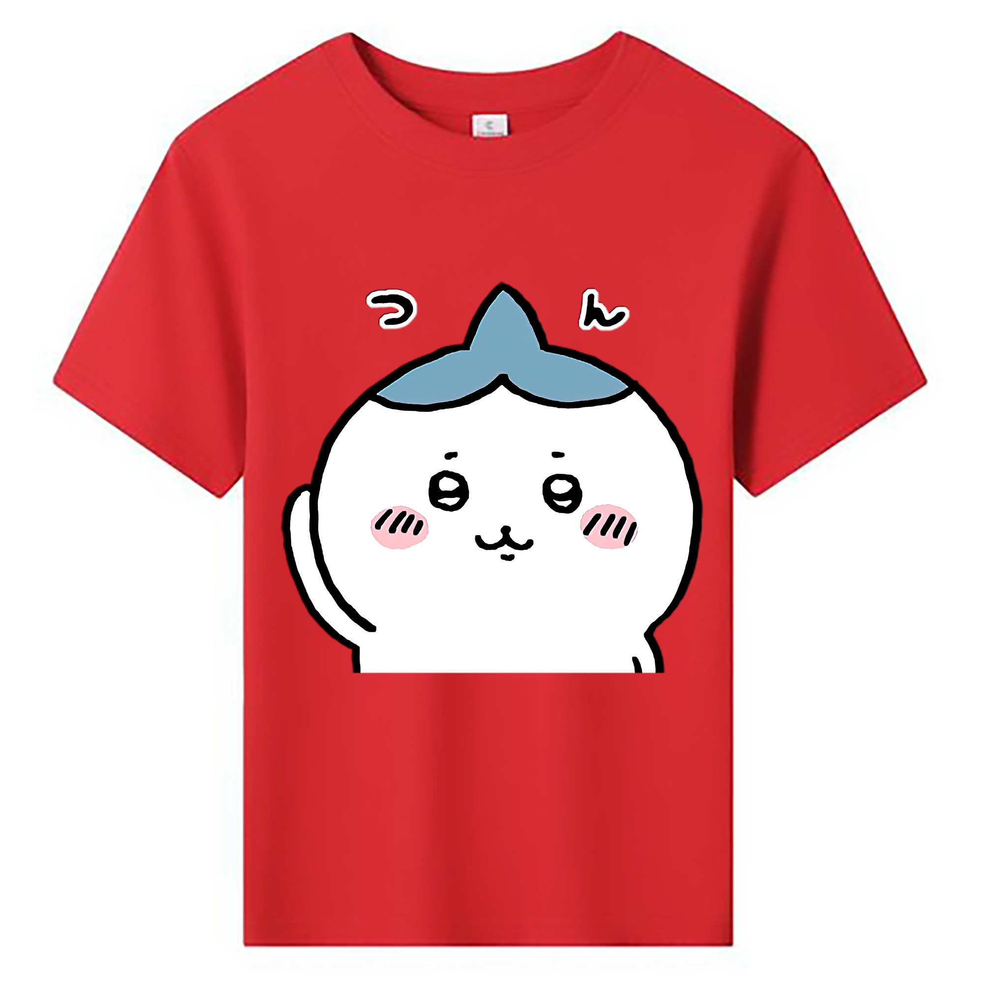 （画像用） ちいかわ ハチワレ Chii-kawa hachiware 綿100％キッズTシャツ（フロントプリント）