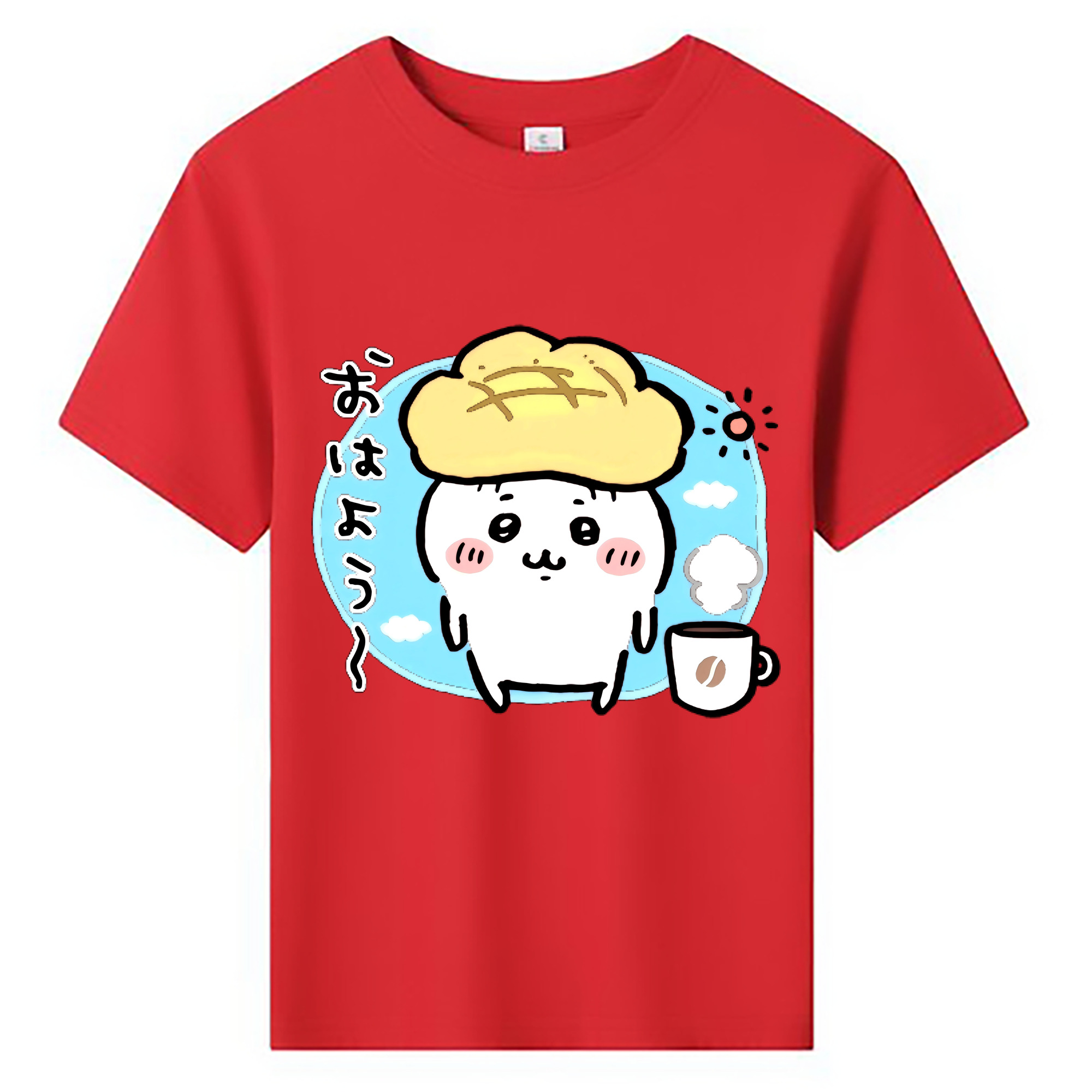 （画像用） ちいかわ ちいかわ Chii-kawa chiikawa 綿100％キッズTシャツ（フロントプリント）