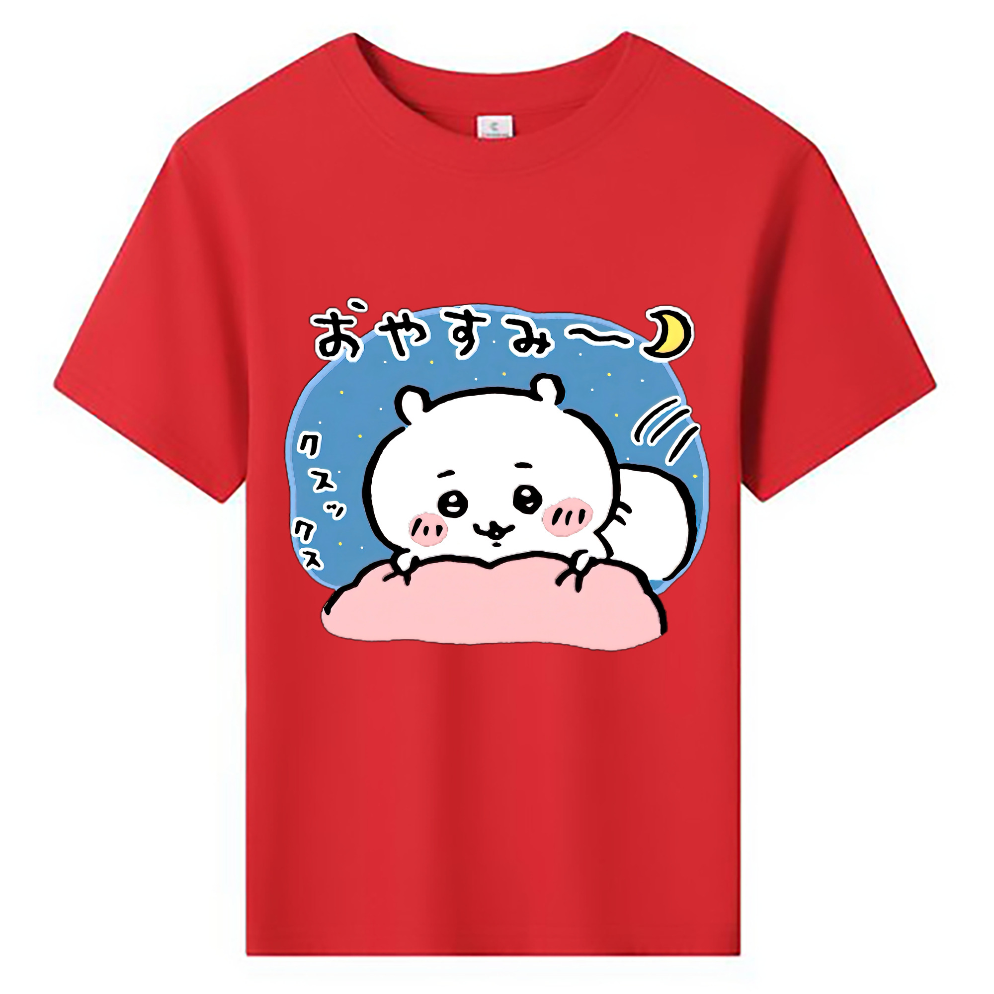 （画像用） ちいかわ ちいかわ Chii-kawa chiikawa 綿100％キッズTシャツ（フロントプリント）