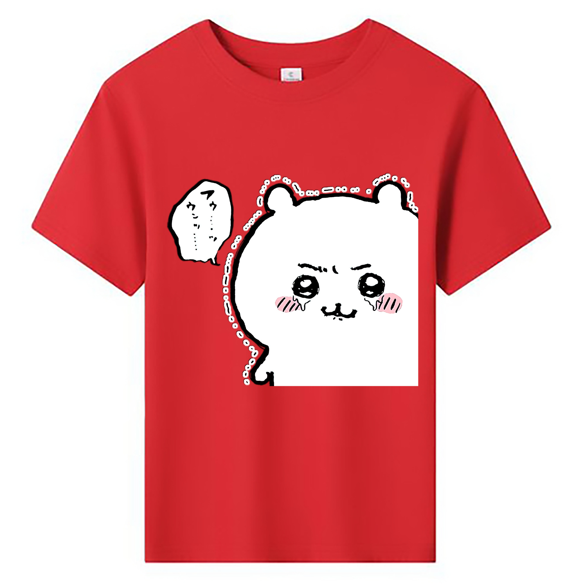 （画像用） ちいかわ ちいかわ Chii-kawa chiikawa 綿100％キッズTシャツ（フロントプリント）