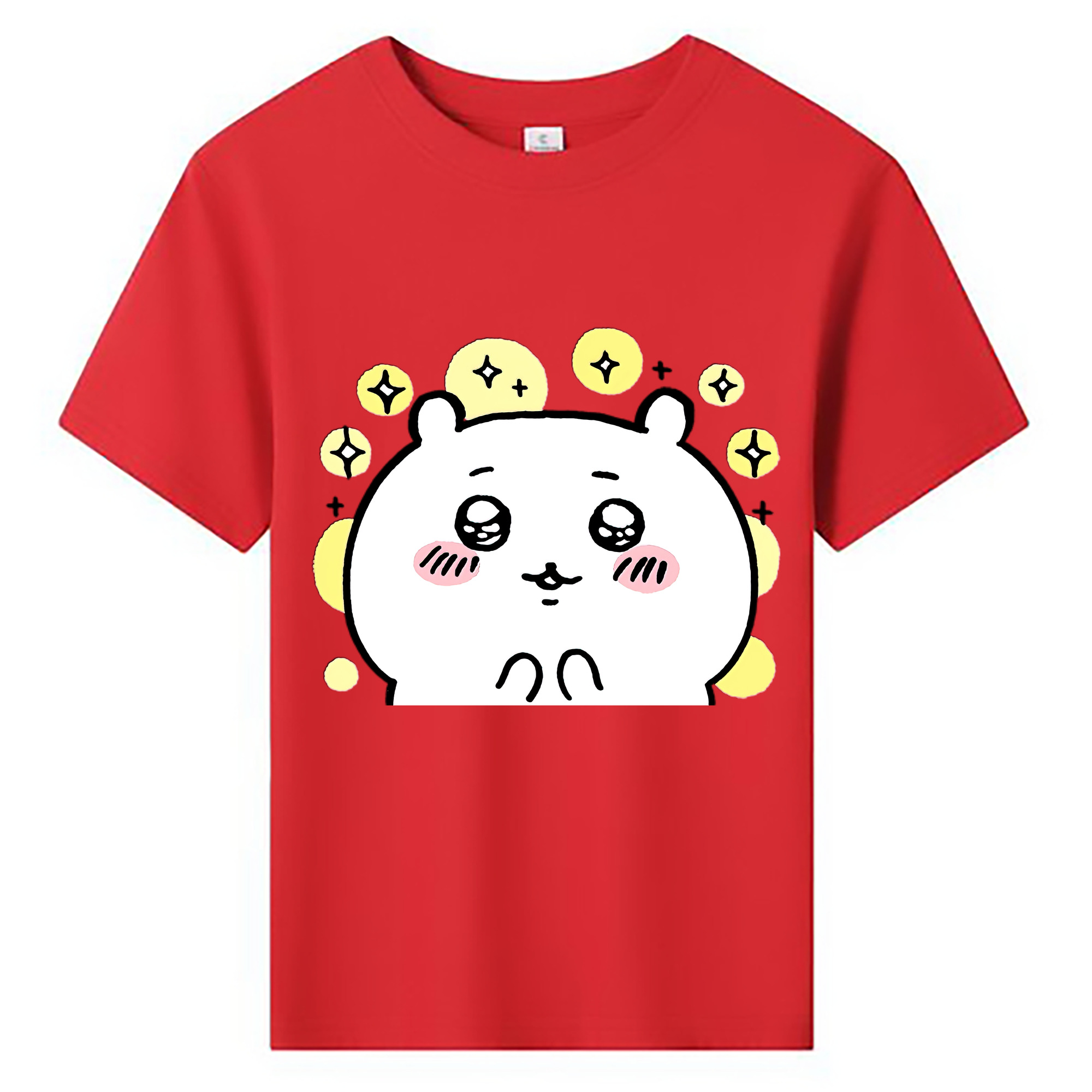 （画像用） ちいかわ ちいかわ Chii-kawa chiikawa 綿100％キッズTシャツ（フロントプリント）