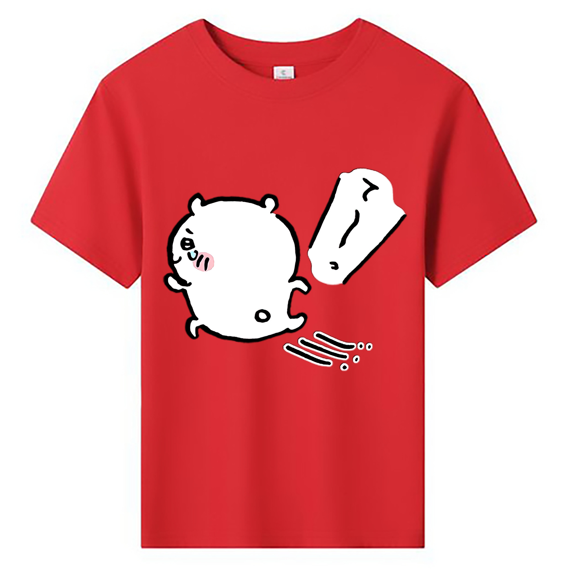 （画像用） ちいかわ ちいかわ Chii-kawa chiikawa 綿100％キッズTシャツ（フロントプリント）