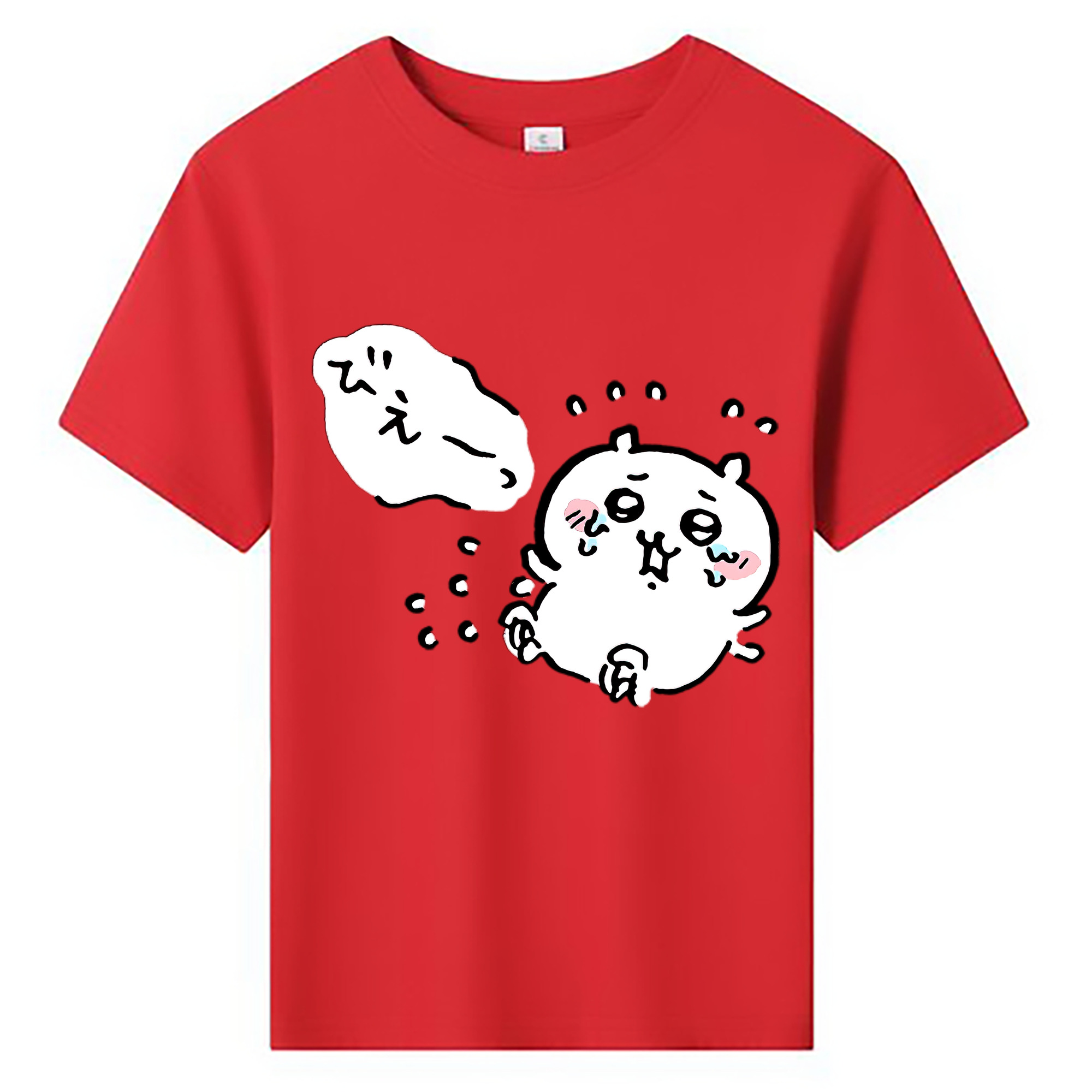 （画像用） ちいかわ ちいかわ Chii-kawa chiikawa 綿100％キッズTシャツ（フロントプリント）