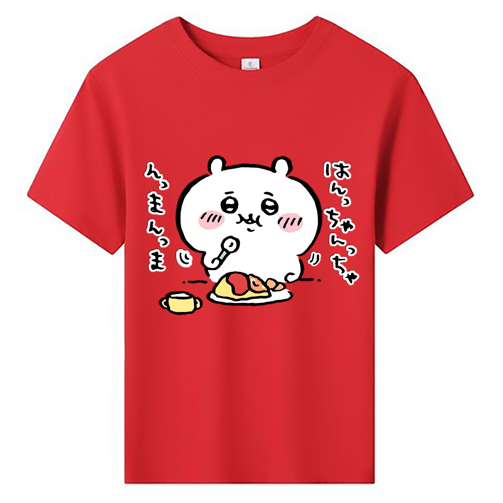 （画像用） ちいかわ ちいかわ Chii-kawa chiikawa 綿100％キッズTシャツ（フロントプリント）