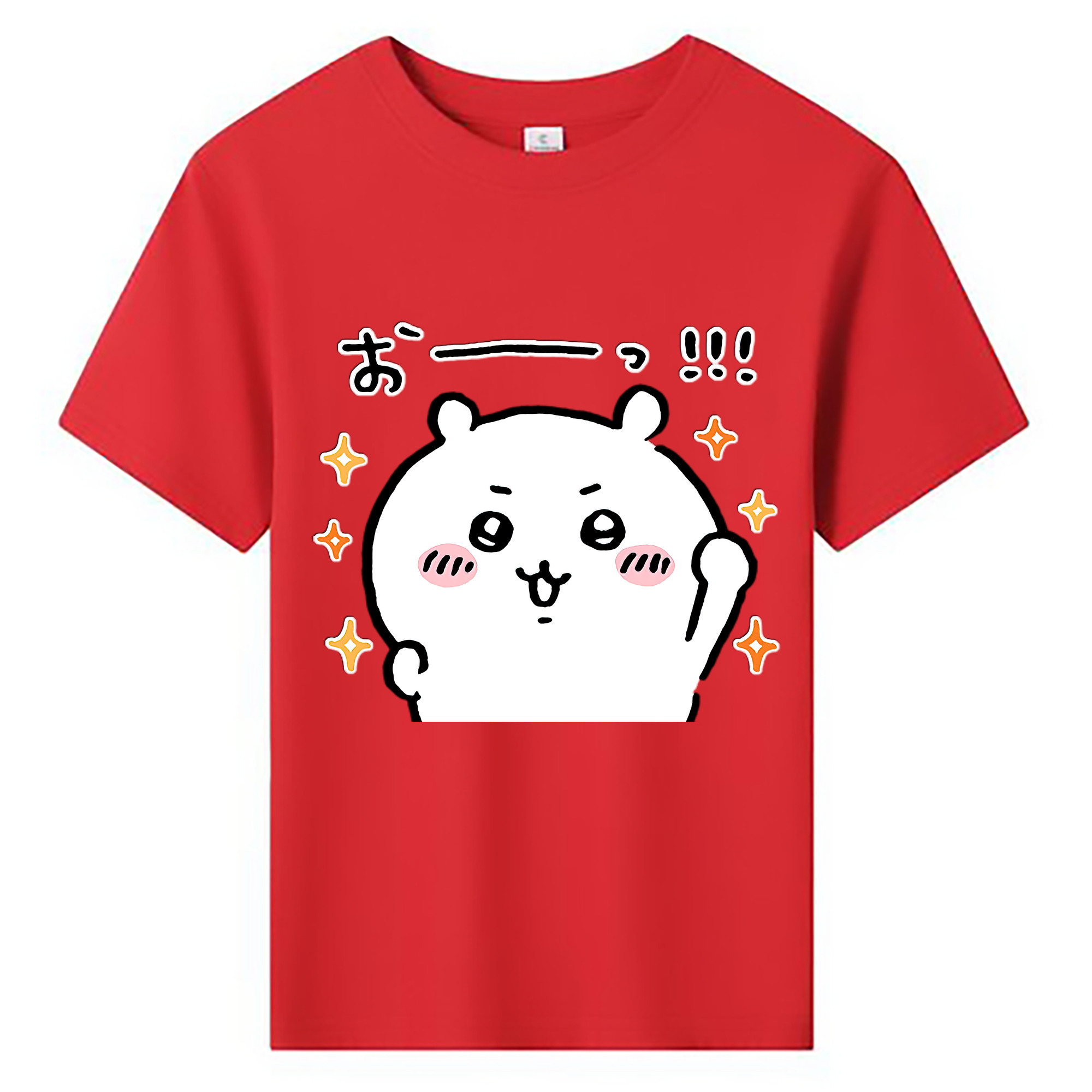 （画像用） ちいかわ ちいかわ Chii-kawa chiikawa 綿100％キッズTシャツ（フロントプリント）