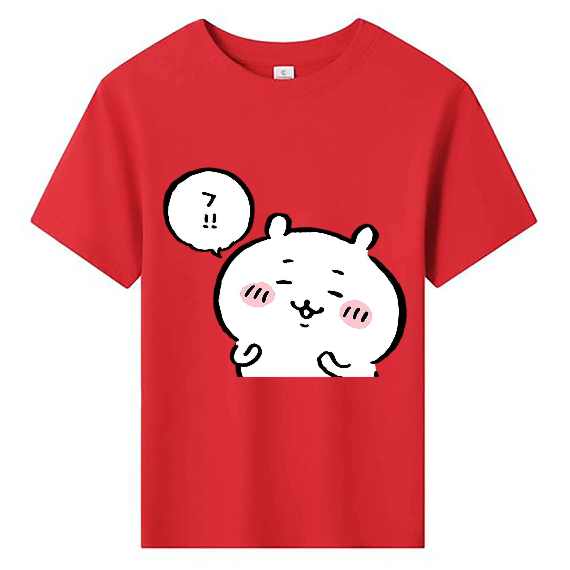 （画像用） ちいかわ ちいかわ Chii-kawa chiikawa 綿100％キッズTシャツ（フロントプリント）