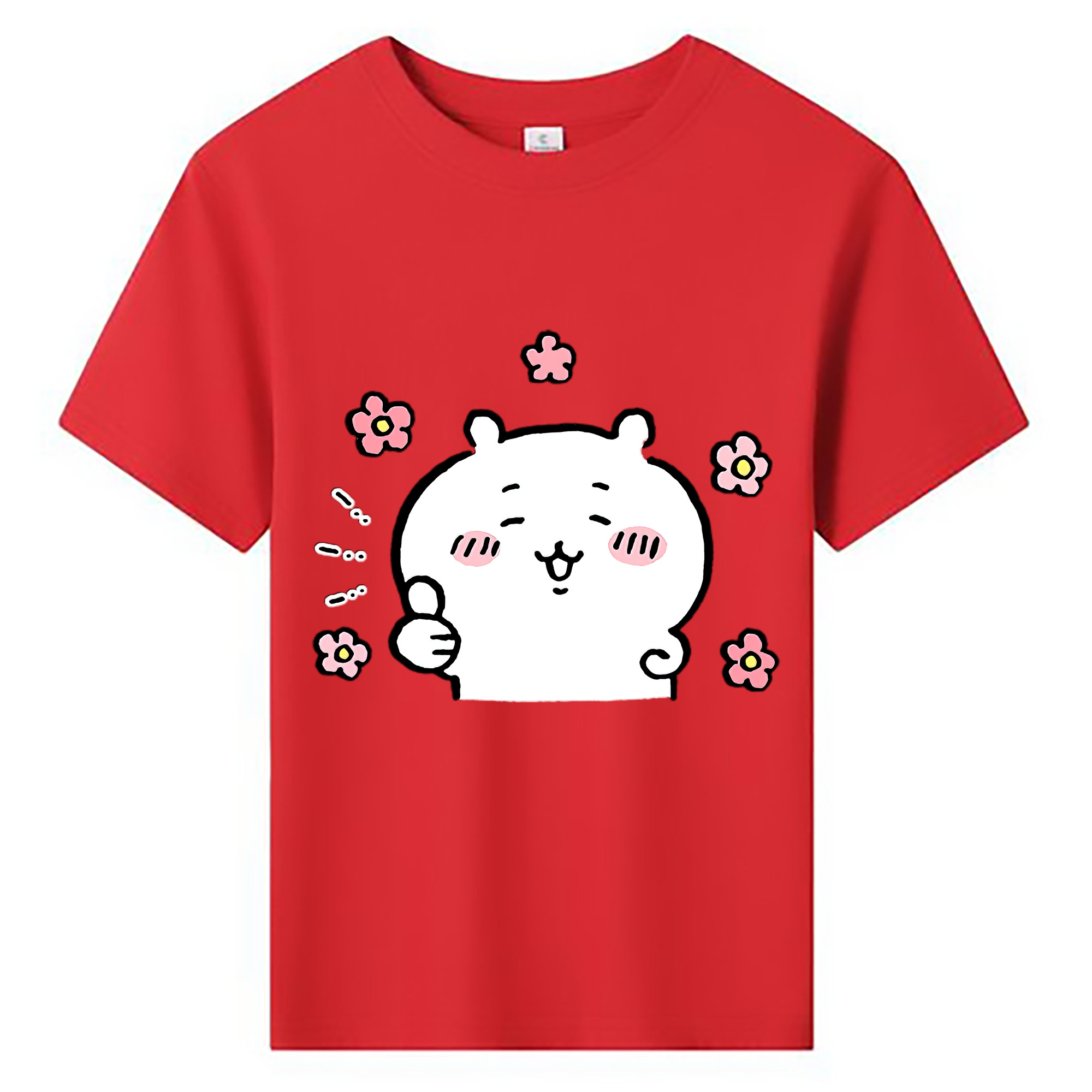 （画像用） ちいかわ ちいかわ Chii-kawa chiikawa 綿100％キッズTシャツ（フロントプリント）