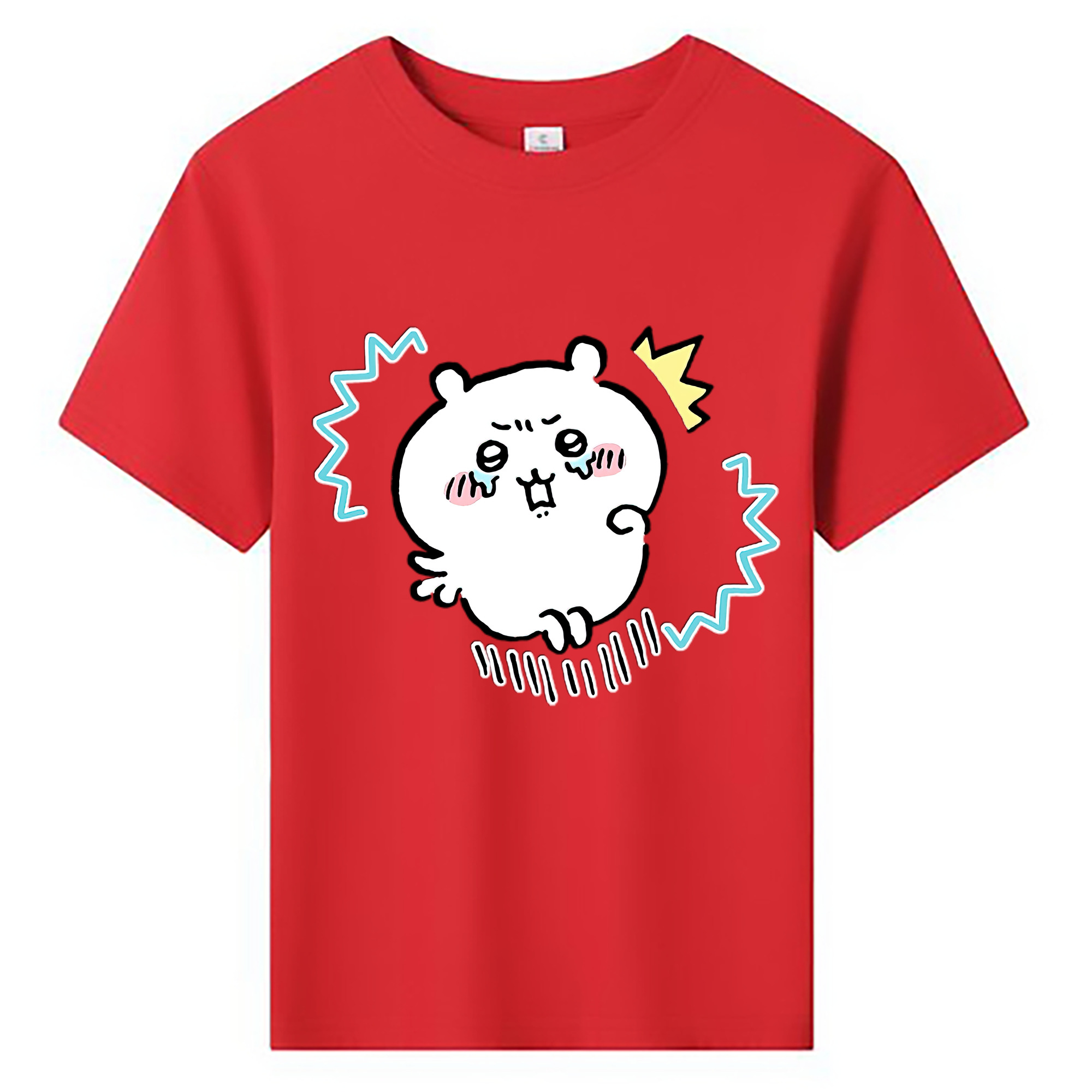 （画像用） ちいかわ ちいかわ Chii-kawa chiikawa 綿100％キッズTシャツ（フロントプリント）