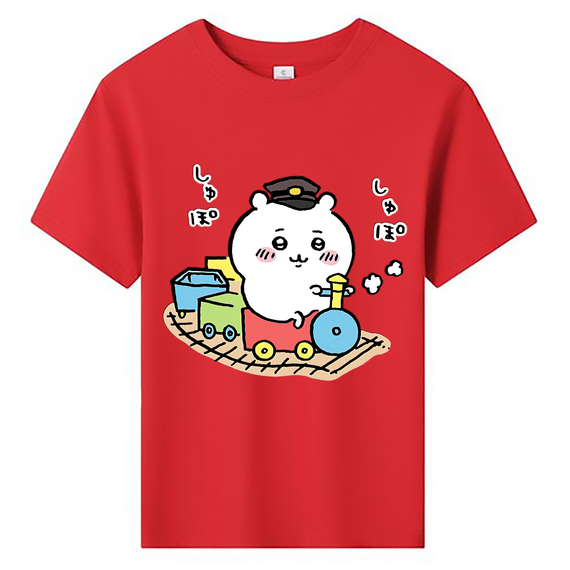 （画像用） ちいかわ ちいかわ Chii-kawa chiikawa 綿100％キッズTシャツ（フロントプリント）