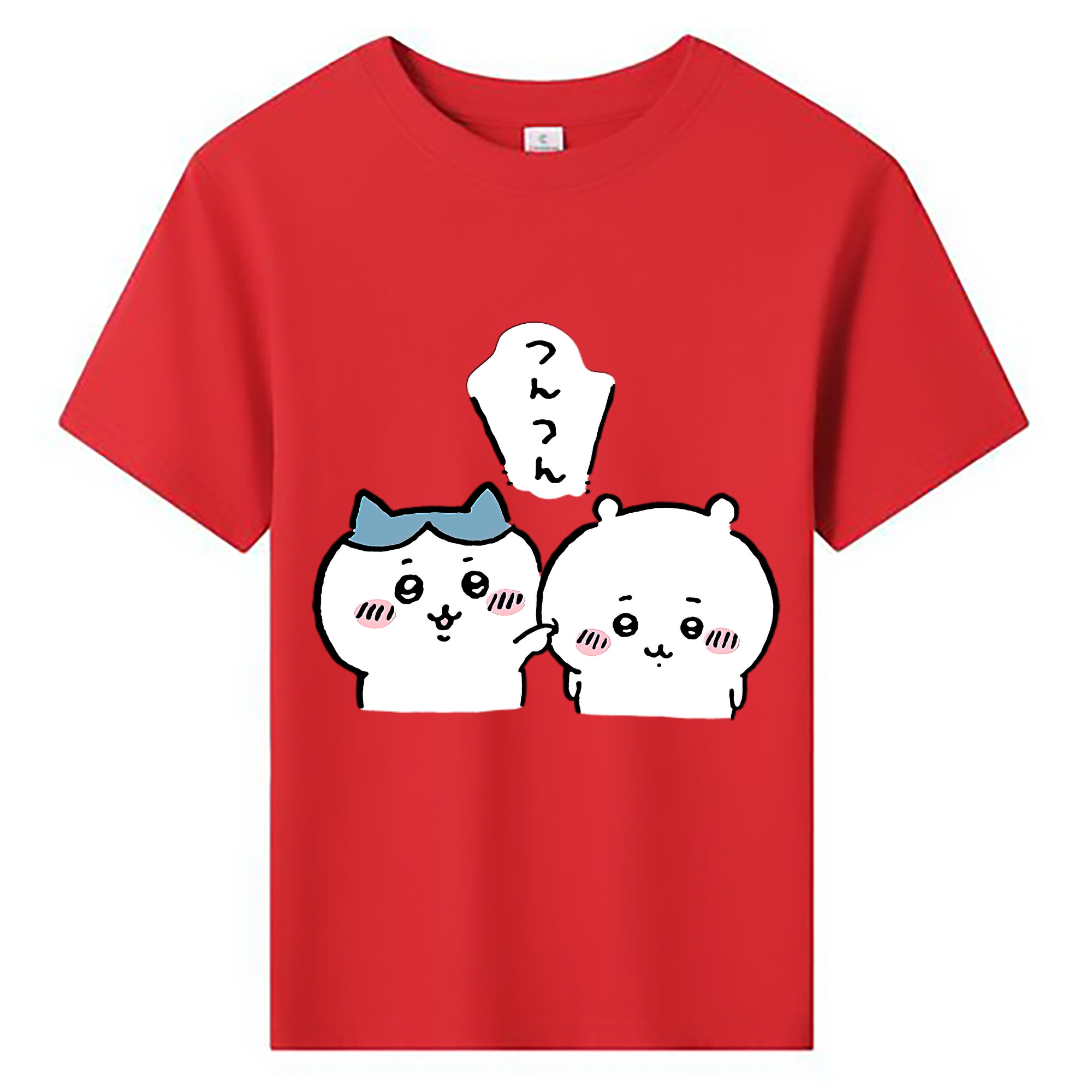 （画像用） ちいかわ ちいかわ Chii-kawa chiikawa 綿100％キッズTシャツ（フロントプリント）