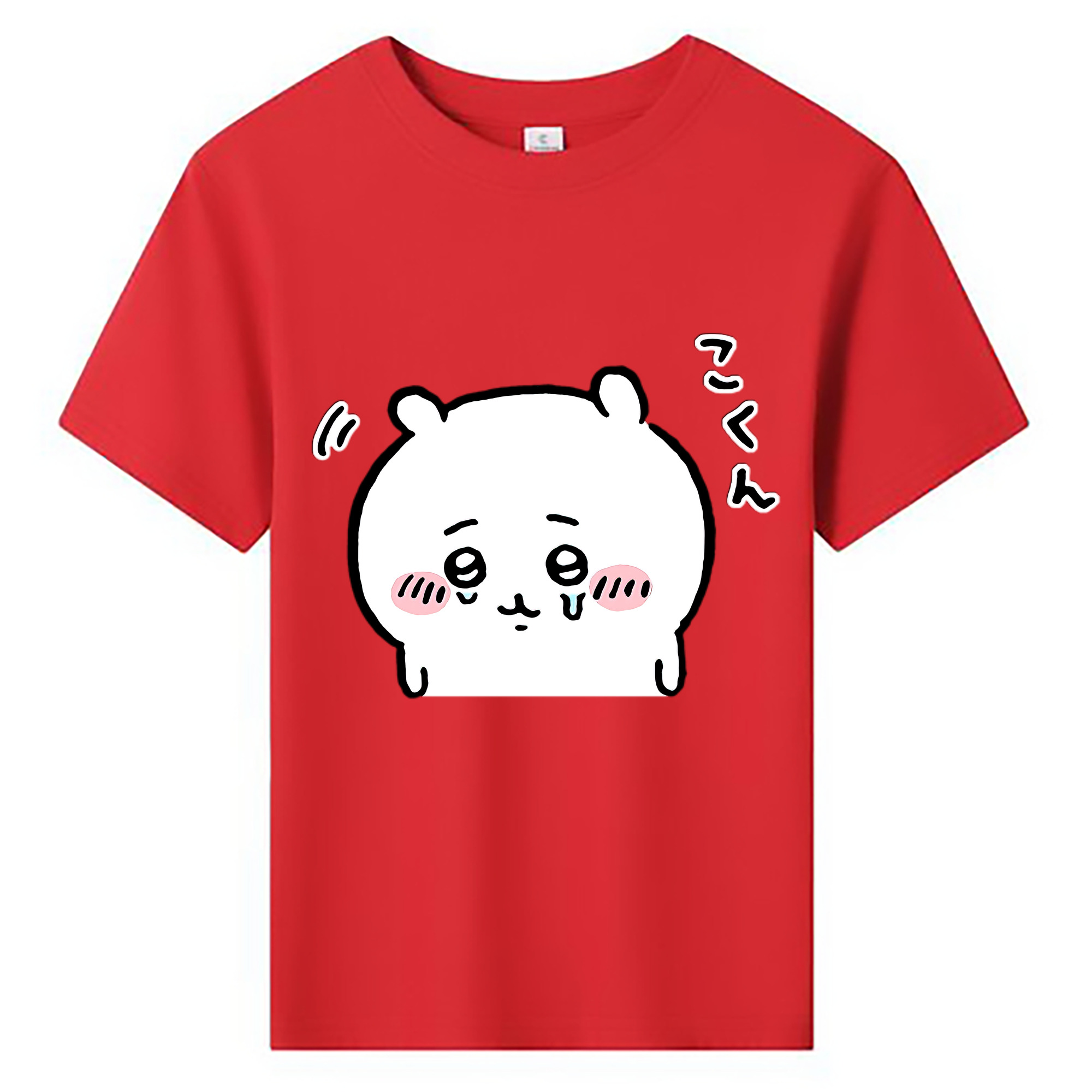 （画像用） ちいかわ ちいかわ Chii-kawa chiikawa 綿100％キッズTシャツ（フロントプリント）