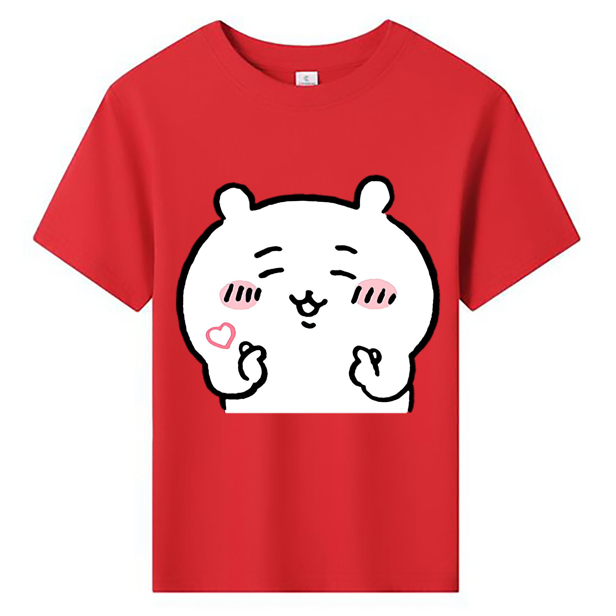 （画像用） ちいかわ ちいかわ Chii-kawa chiikawa 綿100％キッズTシャツ（フロントプリント）