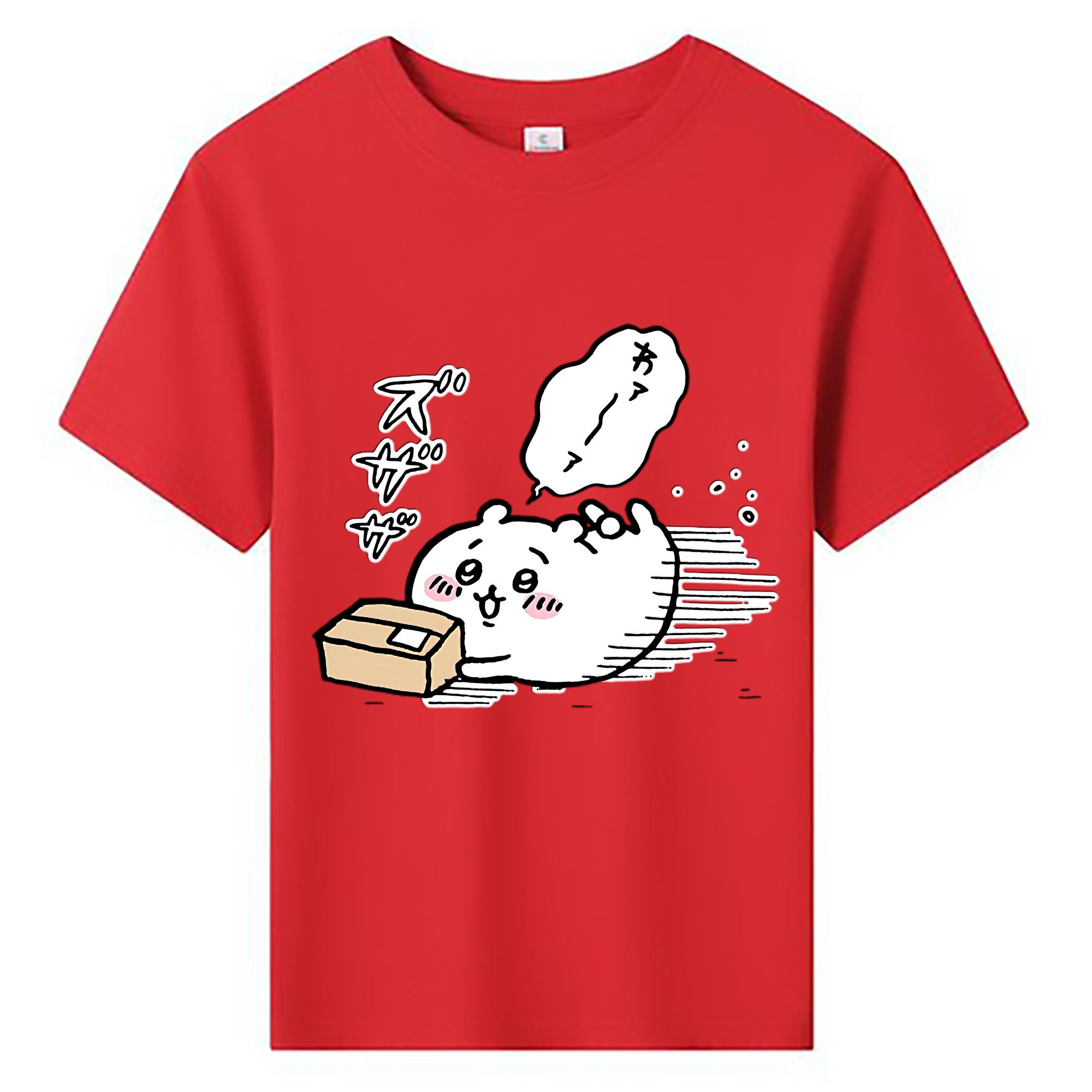 （画像用） ちいかわ ちいかわ Chii-kawa chiikawa 綿100％キッズTシャツ（フロントプリント）