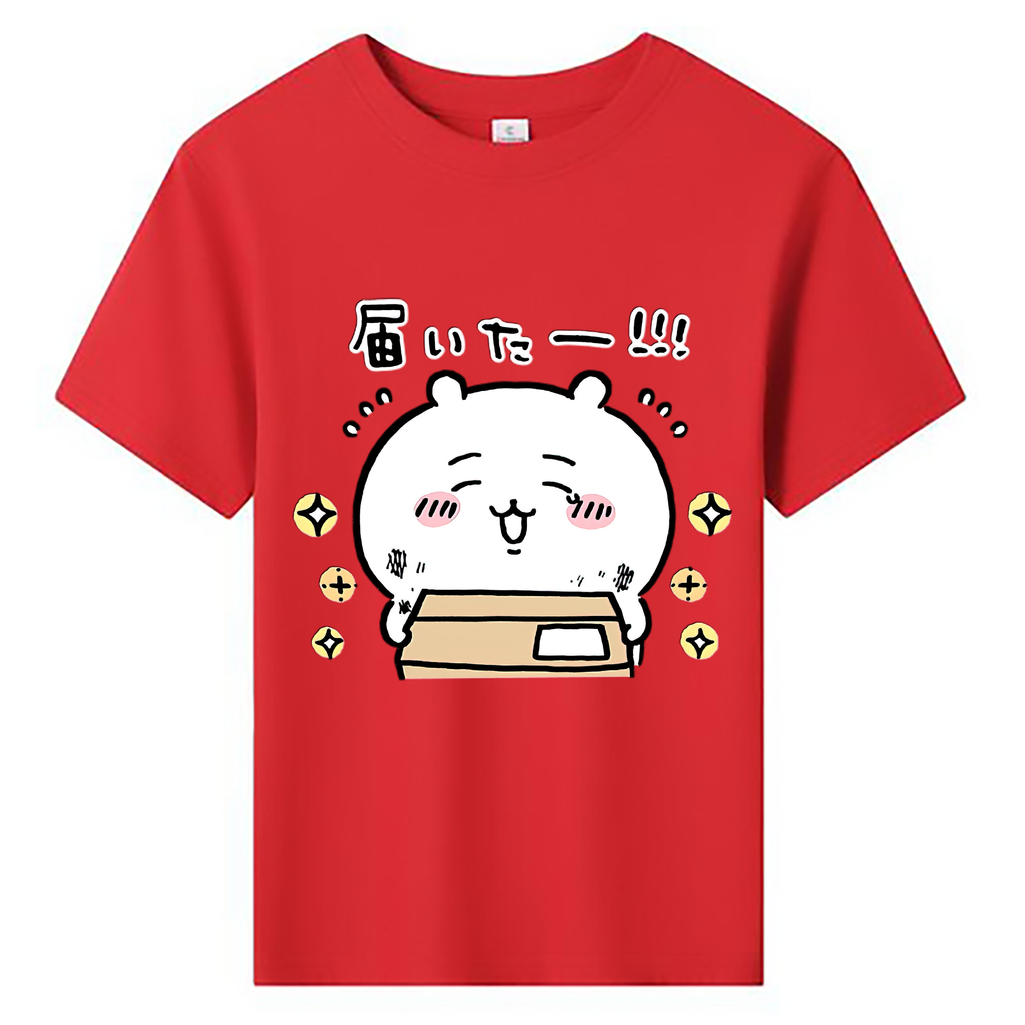 （画像用） ちいかわ ちいかわ Chii-kawa chiikawa 綿100％キッズTシャツ（フロントプリント）