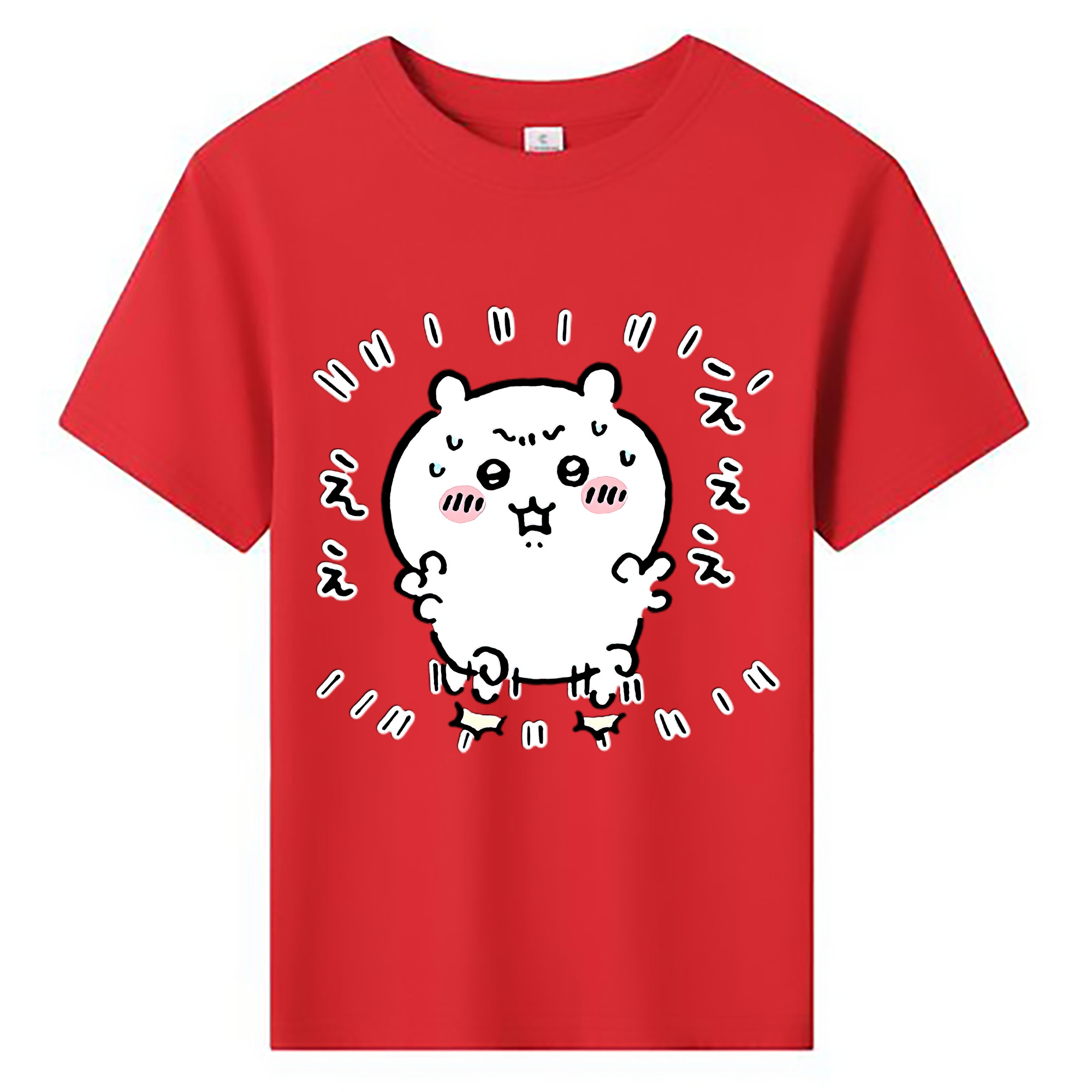 （画像用） ちいかわ ちいかわ Chii-kawa chiikawa 綿100％キッズTシャツ（フロントプリント）