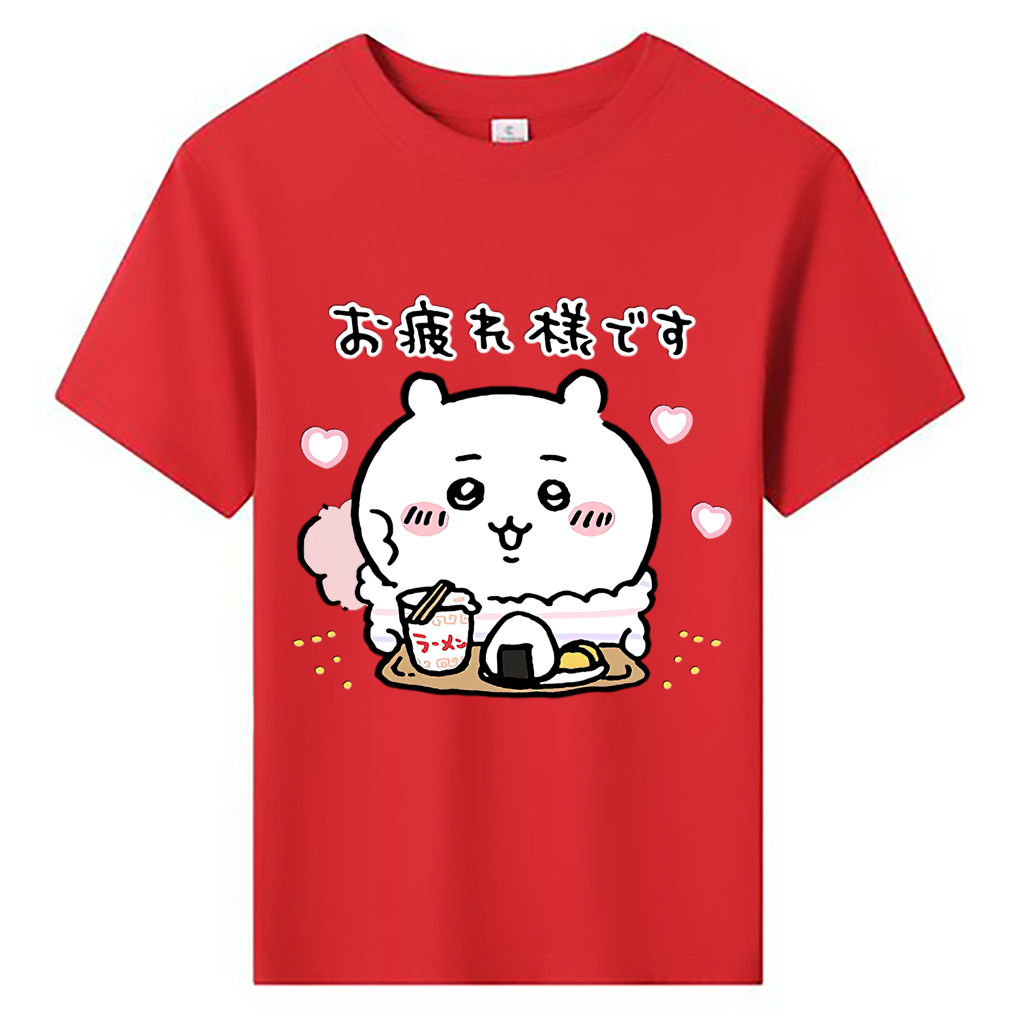 （画像用） ちいかわ ちいかわ Chii-kawa chiikawa 綿100％キッズTシャツ（フロントプリント）
