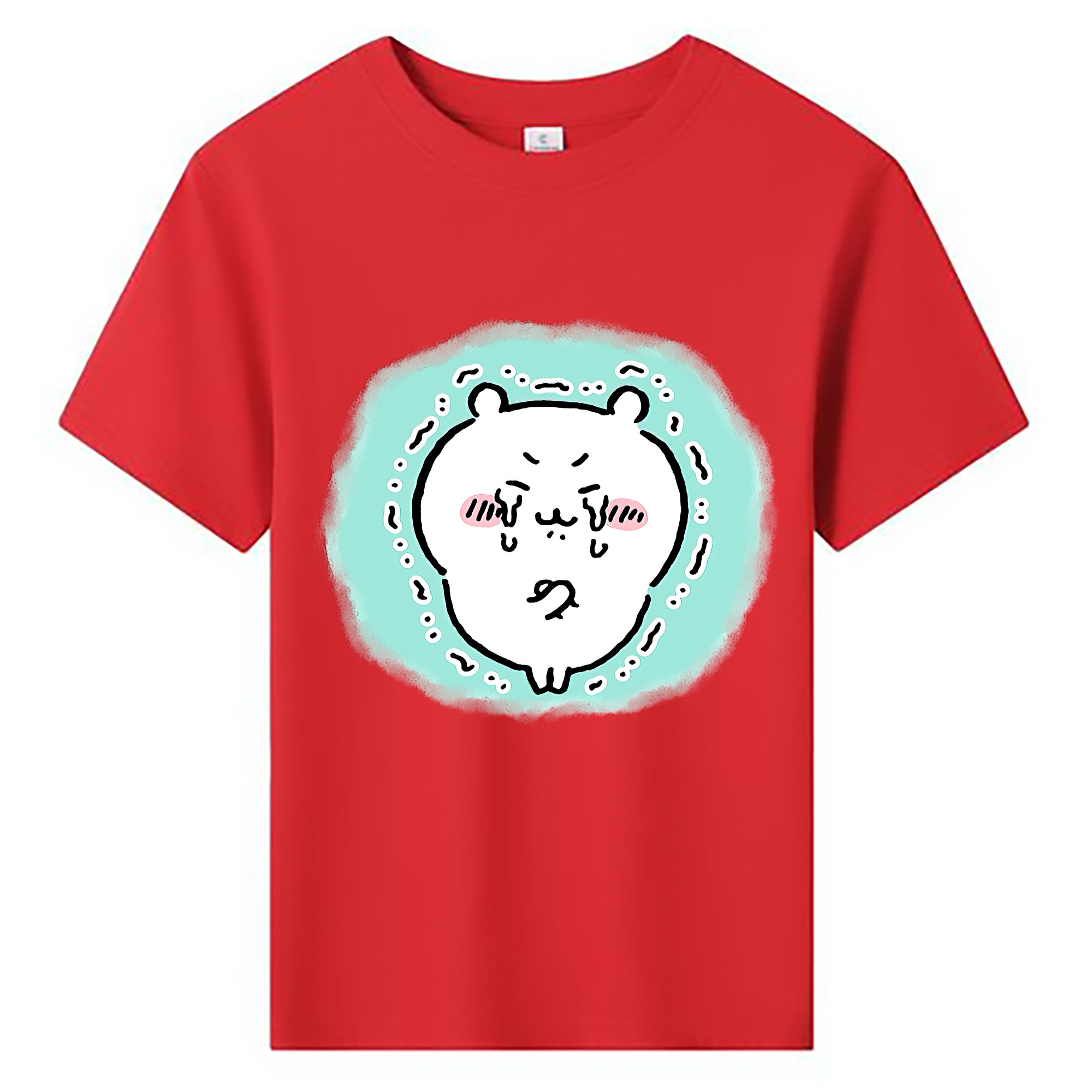 （画像用） ちいかわ ちいかわ Chii-kawa chiikawa 綿100％キッズTシャツ（フロントプリント）